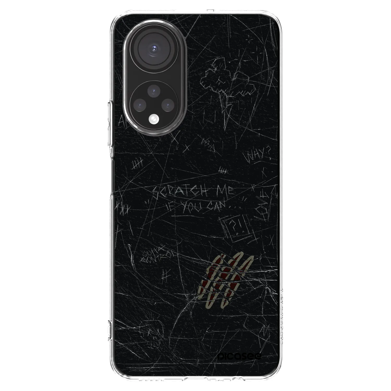 Picasee átlátszó szilikon tok az alábbi mobiltelefonokra Honor X7 - SCRATCH