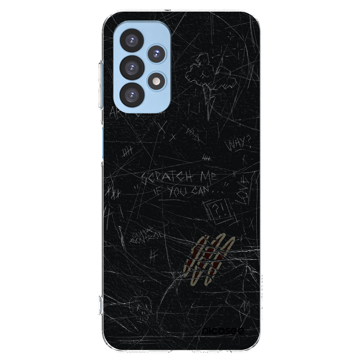 Picasee átlátszó szilikon tok az alábbi mobiltelefonokra Samsung Galaxy A23 A235F 4G - SCRATCH