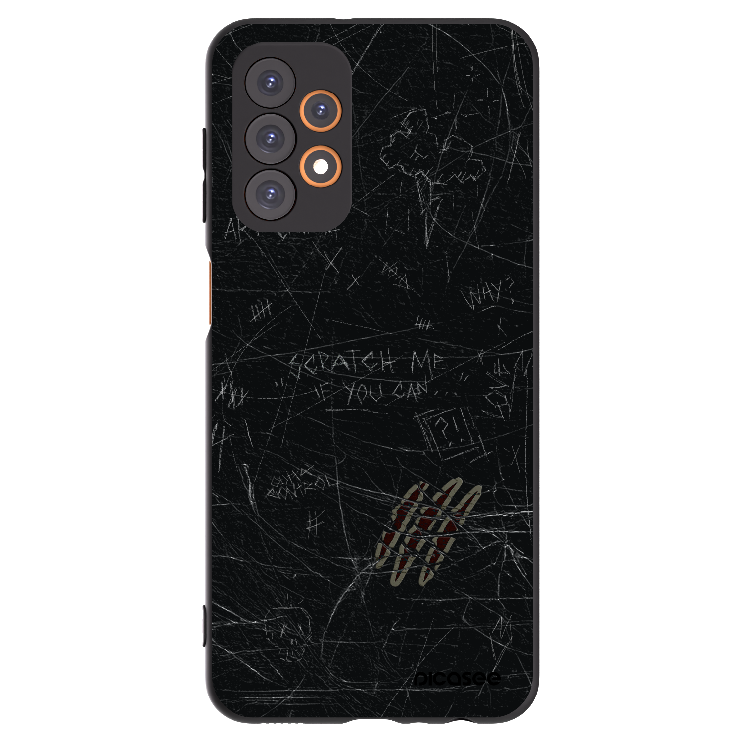 Picasee fekete szilikon tok az alábbi mobiltelefonokra Samsung Galaxy A23 A236B 5G - SCRATCH