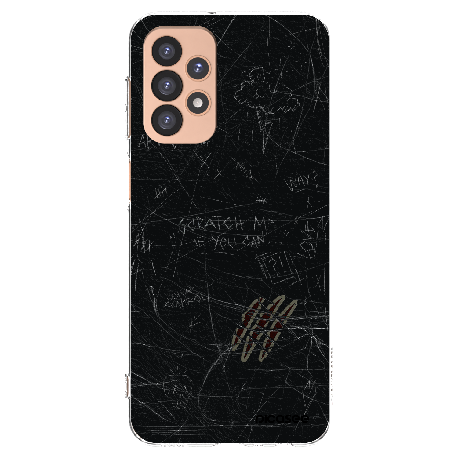 Picasee átlátszó szilikon tok az alábbi mobiltelefonokra Samsung Galaxy A23 A236B 5G - SCRATCH