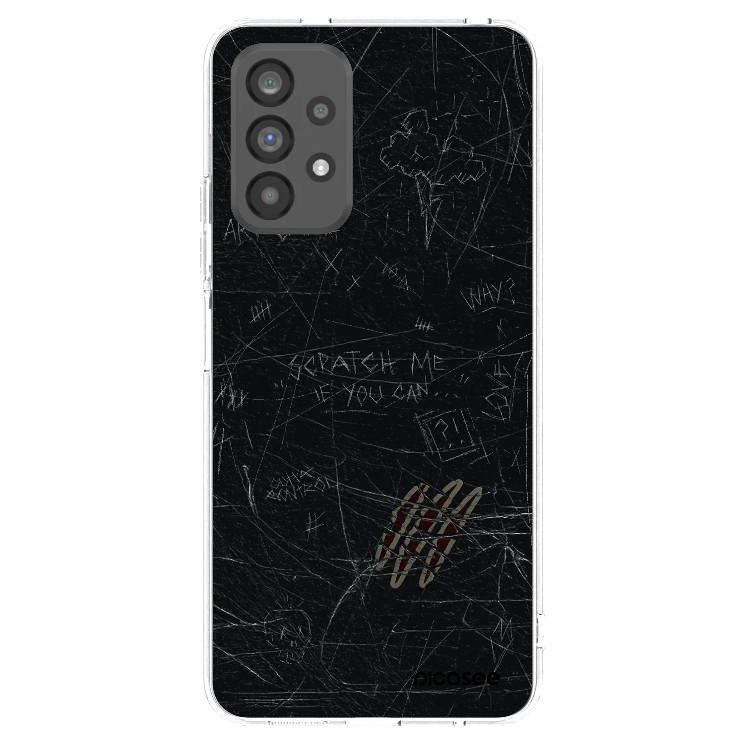 Picasee átlátszó szilikon tok az alábbi mobiltelefonokra Samsung Galaxy A73 5G - SCRATCH