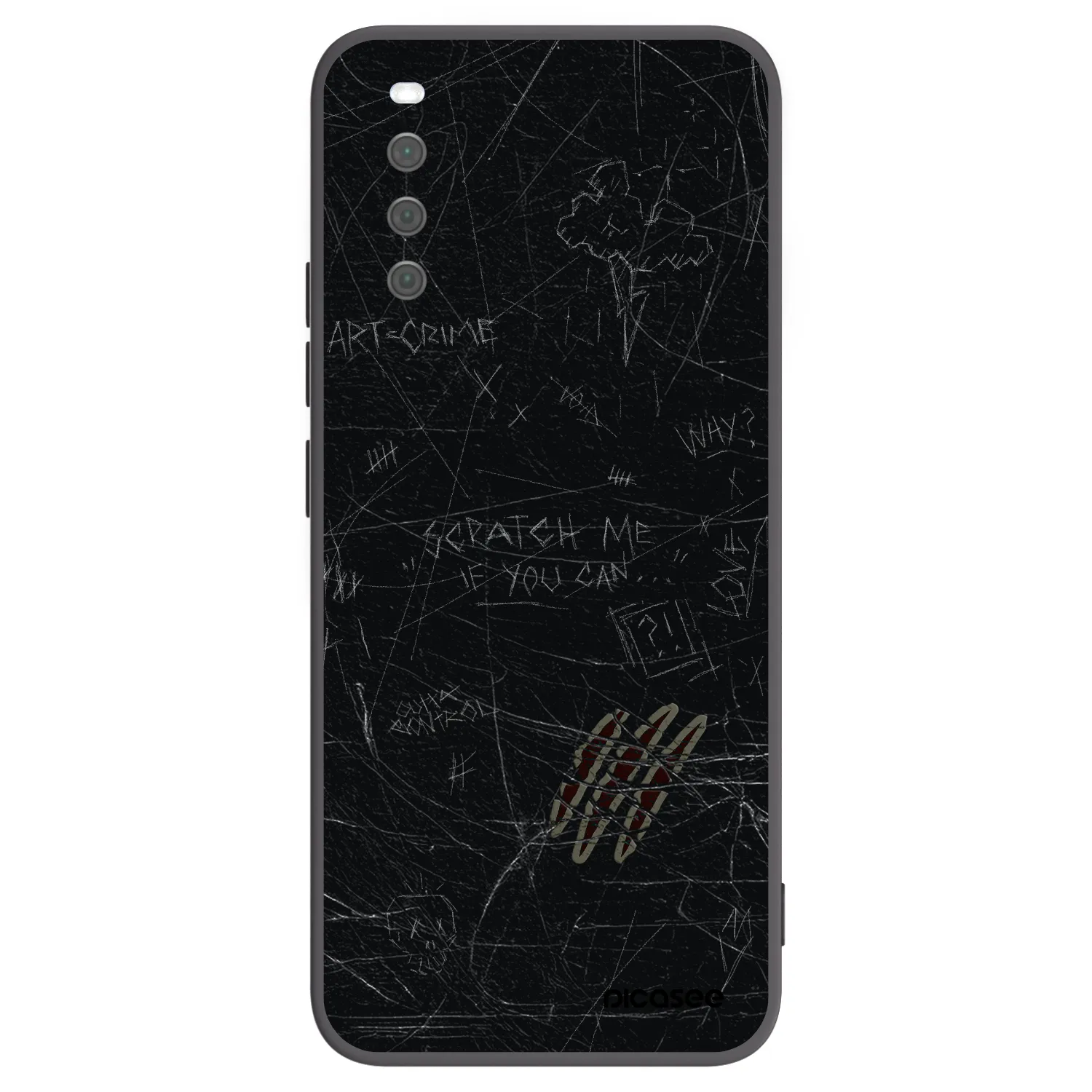 Picasee fekete szilikon tok az alábbi mobiltelefonokra Sony Xperia 10 III - SCRATCH