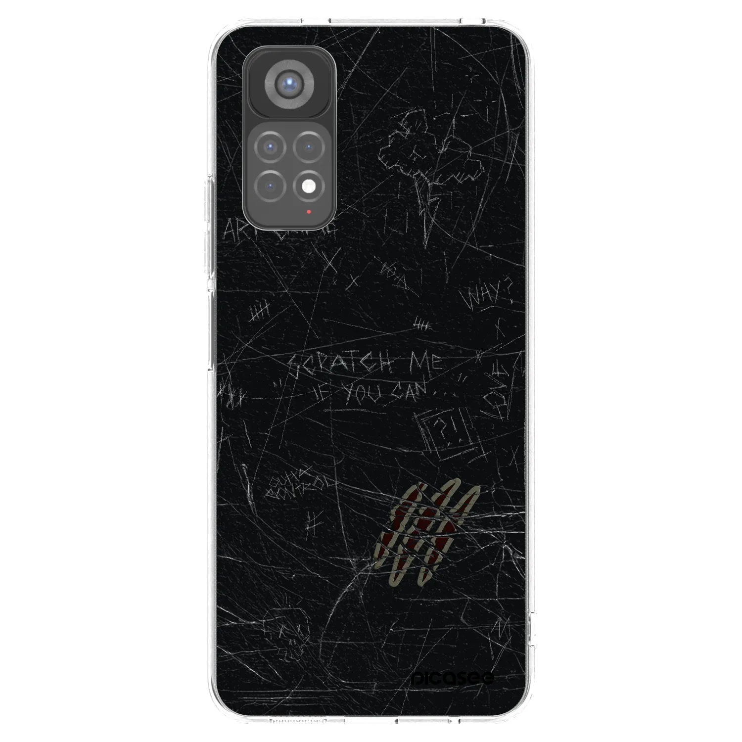 Picasee átlátszó szilikon tok az alábbi mobiltelefonokra Xiaomi Redmi Note 11S 5G - SCRATCH