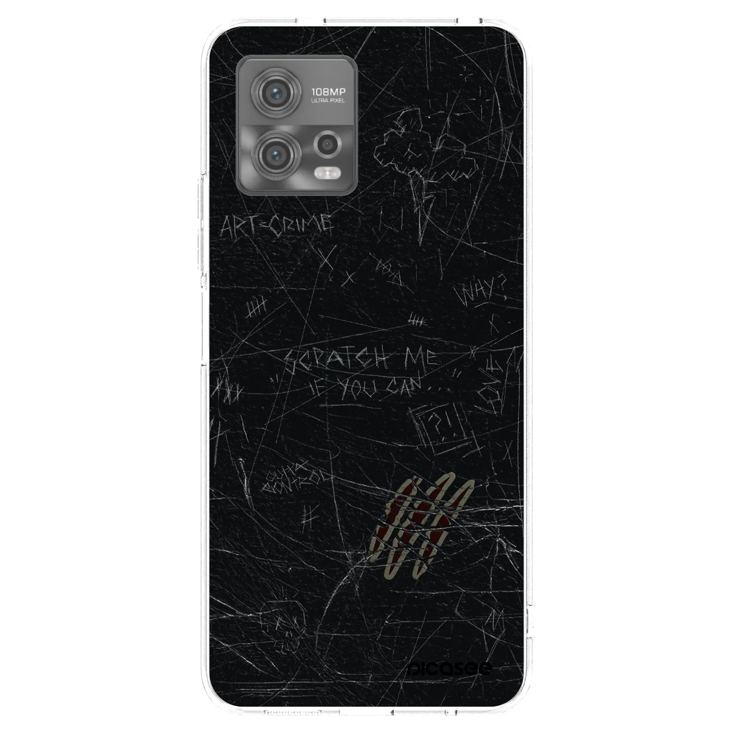 Picasee átlátszó szilikon tok az alábbi mobiltelefonokra Motorola Moto G72 - SCRATCH