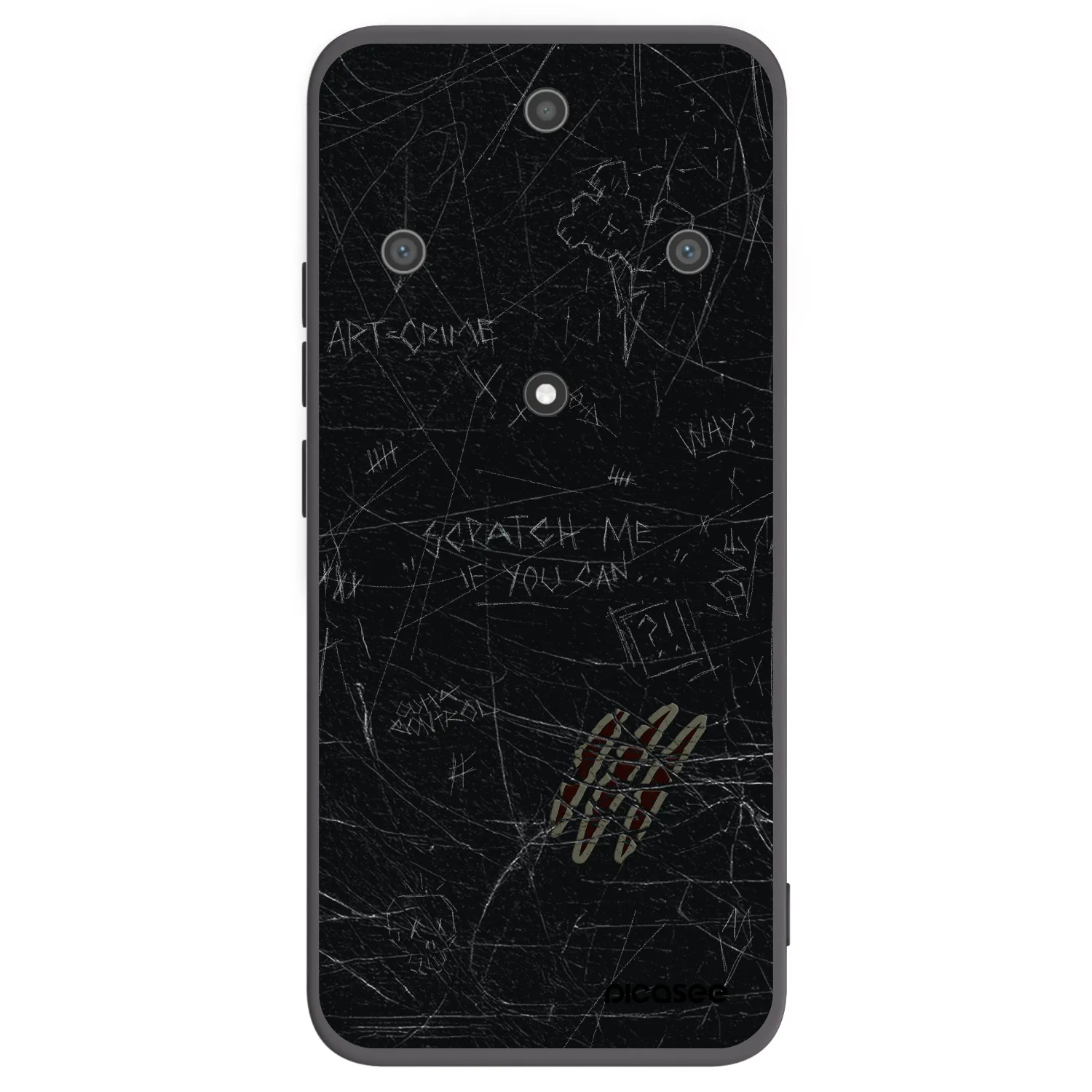Picasee fekete szilikon tok az alábbi mobiltelefonokra Honor Magic5 Lite 5G - SCRATCH