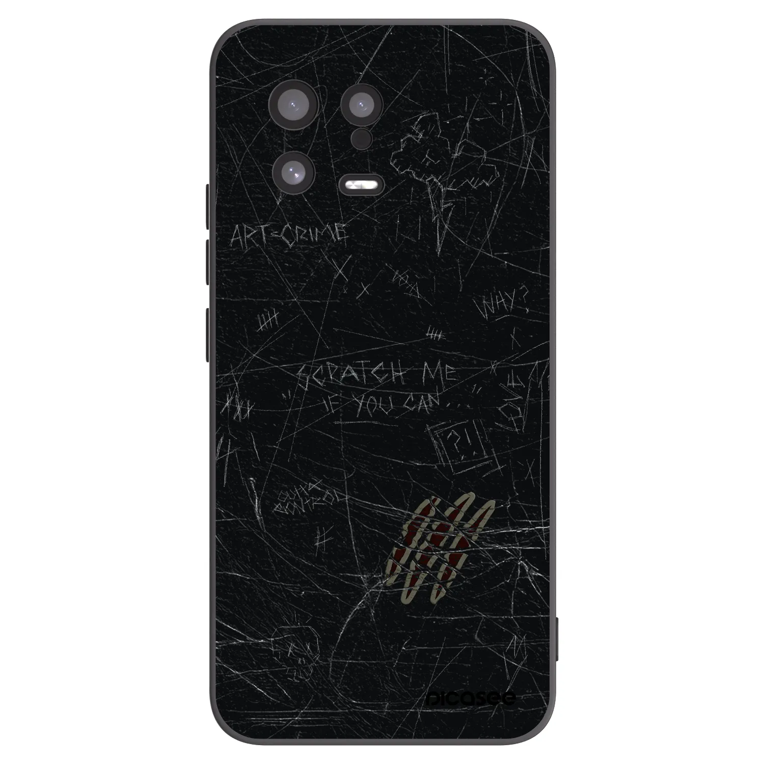 Picasee fekete szilikon tok az alábbi mobiltelefonokra Xiaomi 13 - SCRATCH