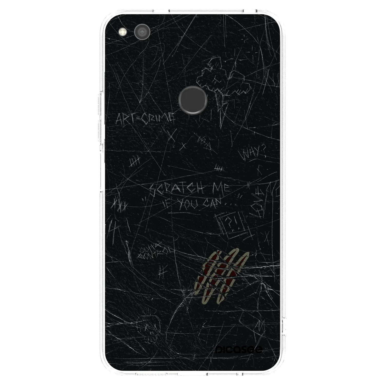Picasee átlátszó szilikon tok az alábbi mobiltelefonokra Huawei P9 Lite 2017 - SCRATCH