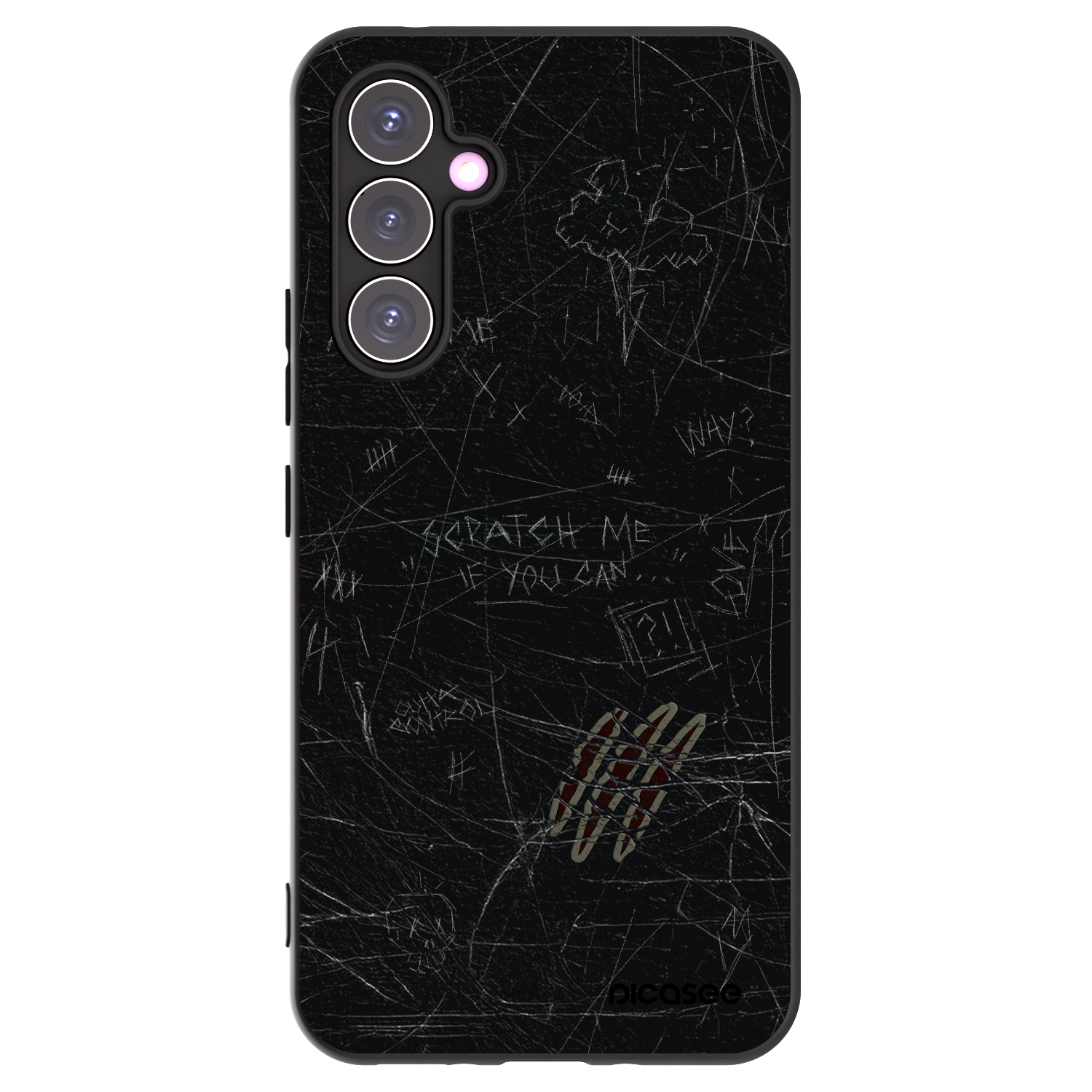 Picasee fekete szilikon tok az alábbi mobiltelefonokra Samsung Galaxy A54 5G A546B - SCRATCH