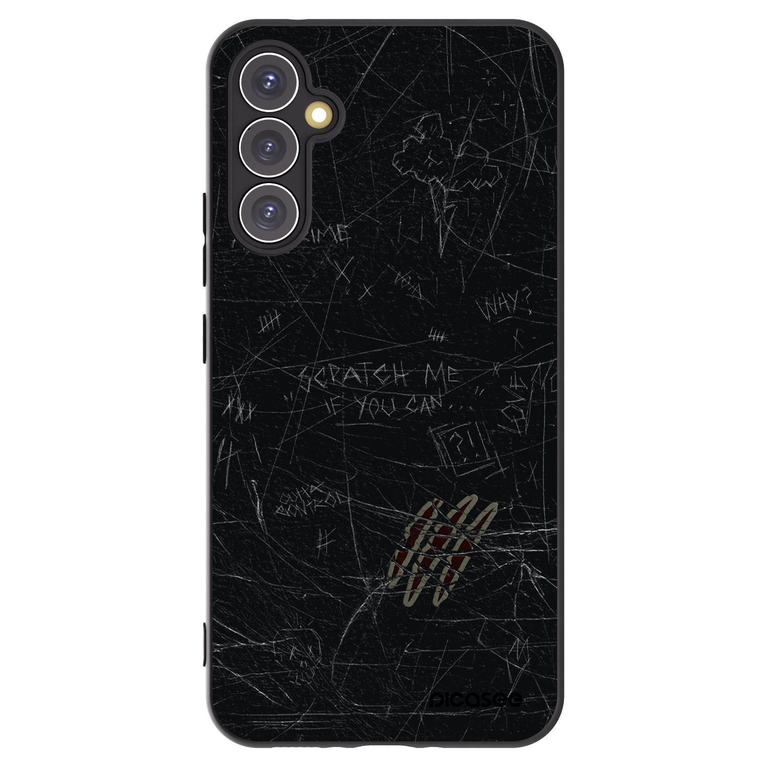 Picasee fekete szilikon tok az alábbi mobiltelefonokra Samsung Galaxy A34 5G A346B - SCRATCH