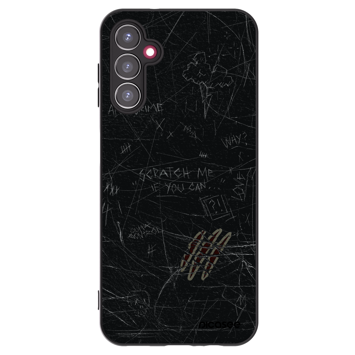 Picasee fekete szilikon tok az alábbi mobiltelefonokra Samsung Galaxy A14 5G A146P - SCRATCH