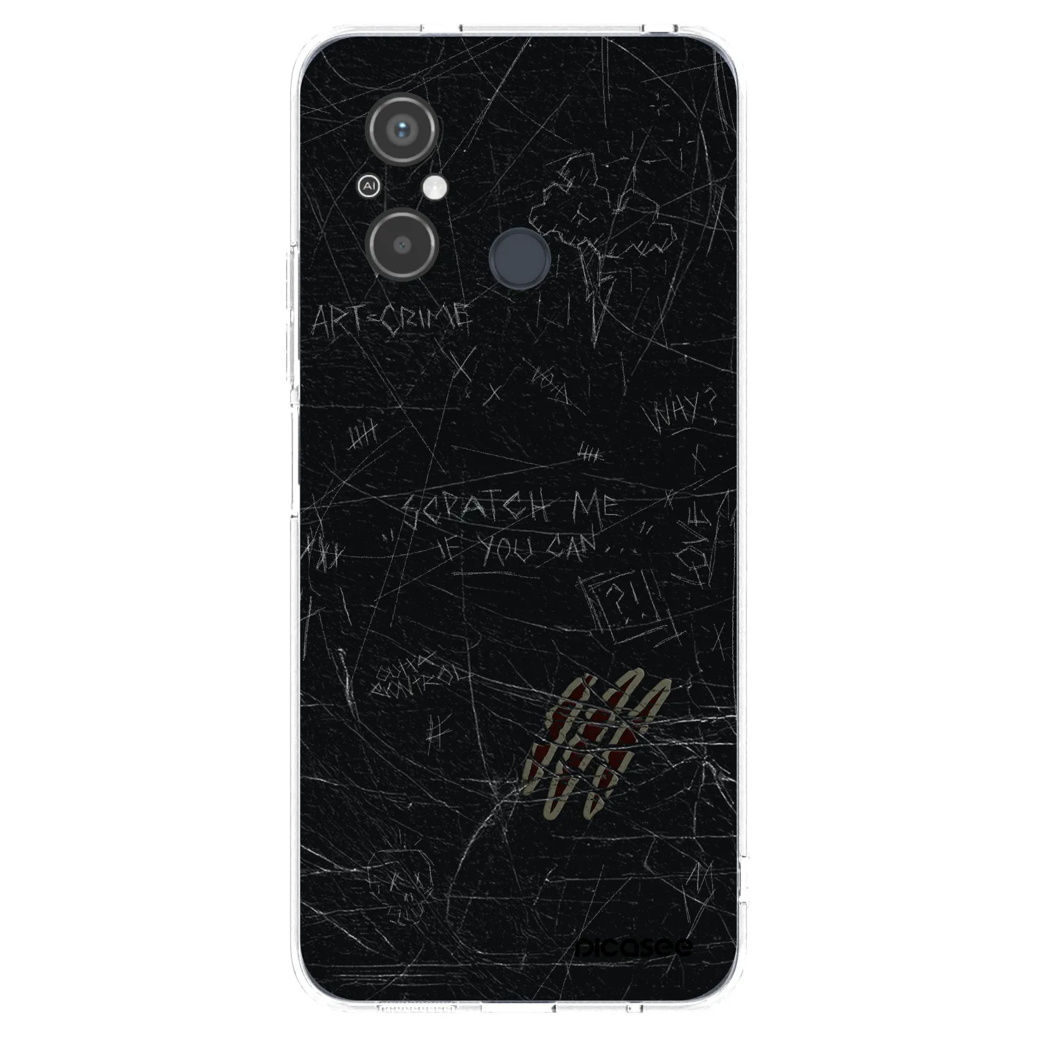 Picasee átlátszó szilikon tok az alábbi mobiltelefonokra Xiaomi Redmi 12C - SCRATCH