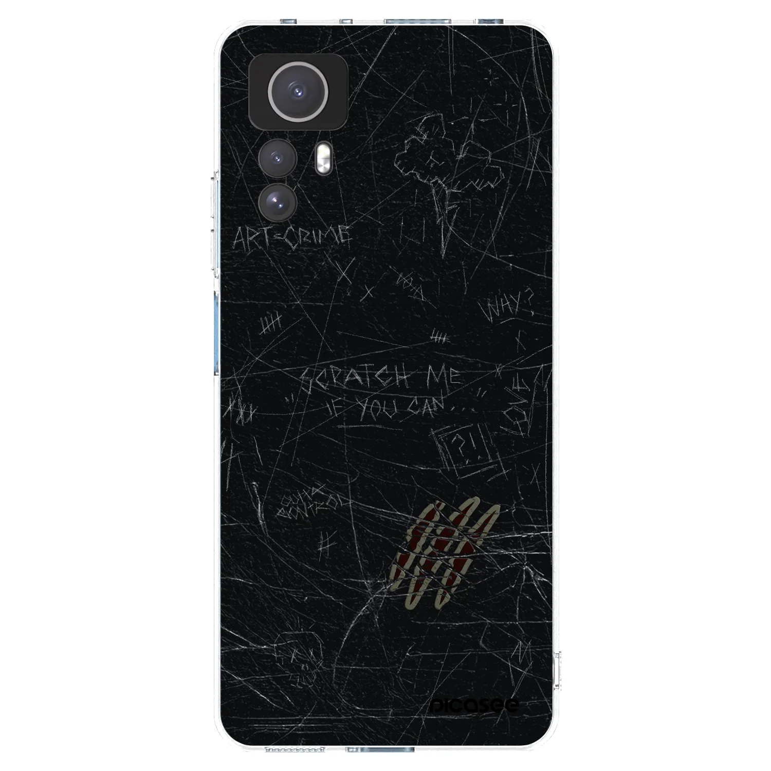 Picasee átlátszó szilikon tok az alábbi mobiltelefonokra Xiaomi Redmi Note 12S - SCRATCH