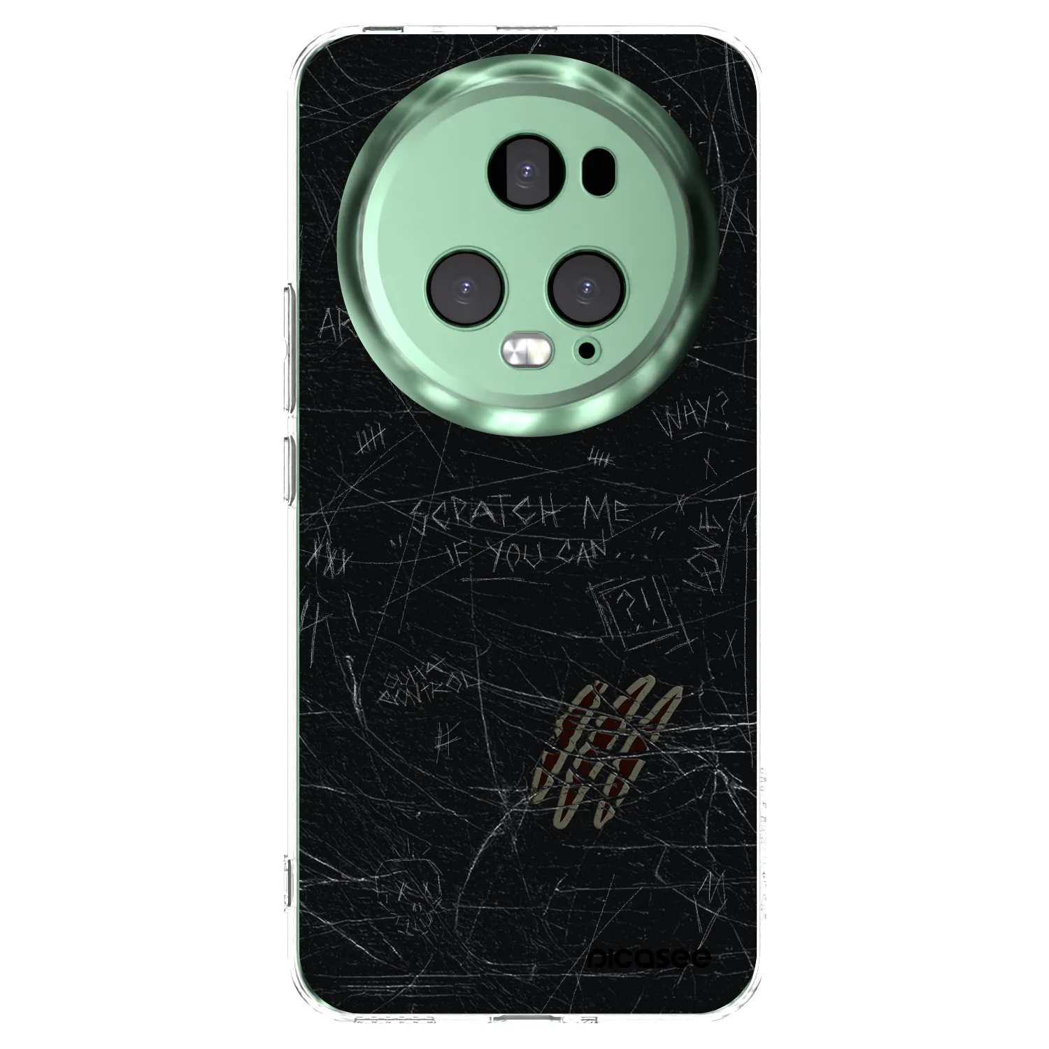 Picasee átlátszó szilikon tok az alábbi mobiltelefonokra Honor Magic5 Pro - SCRATCH