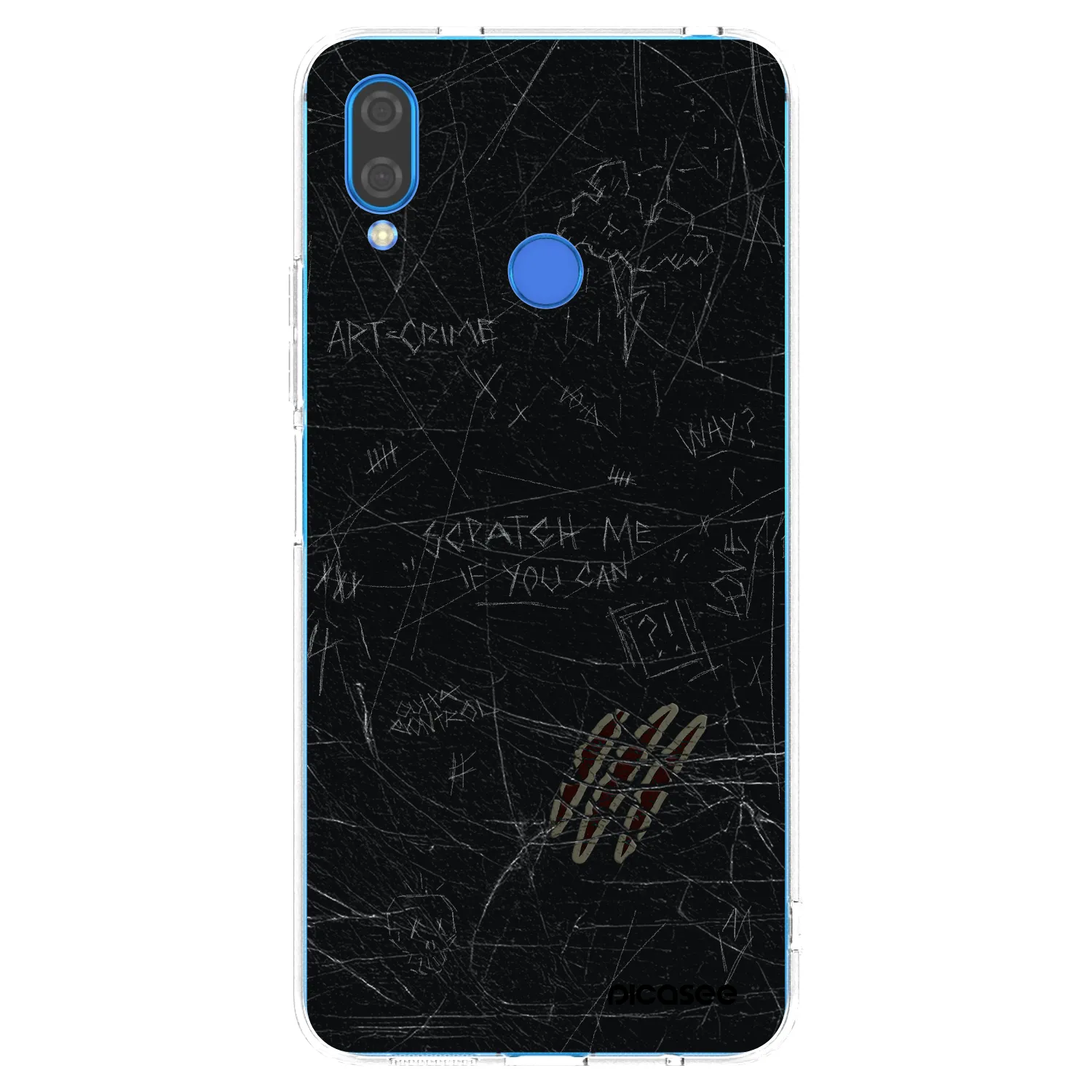 Picasee átlátszó szilikon tok az alábbi mobiltelefonokra Huawei Nova 3i - SCRATCH