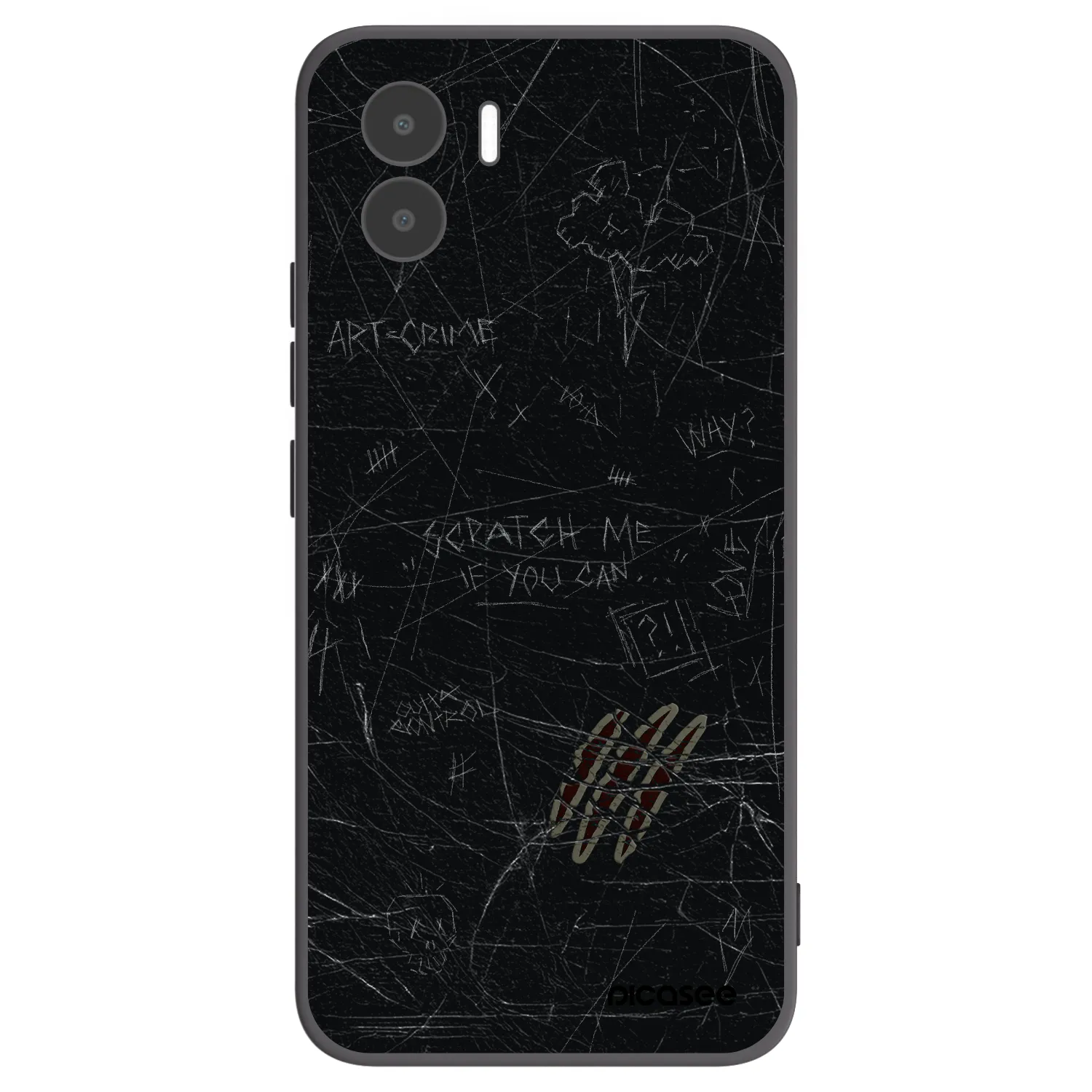 Picasee fekete szilikon tok az alábbi mobiltelefonokra Xiaomi Redmi A2 - SCRATCH