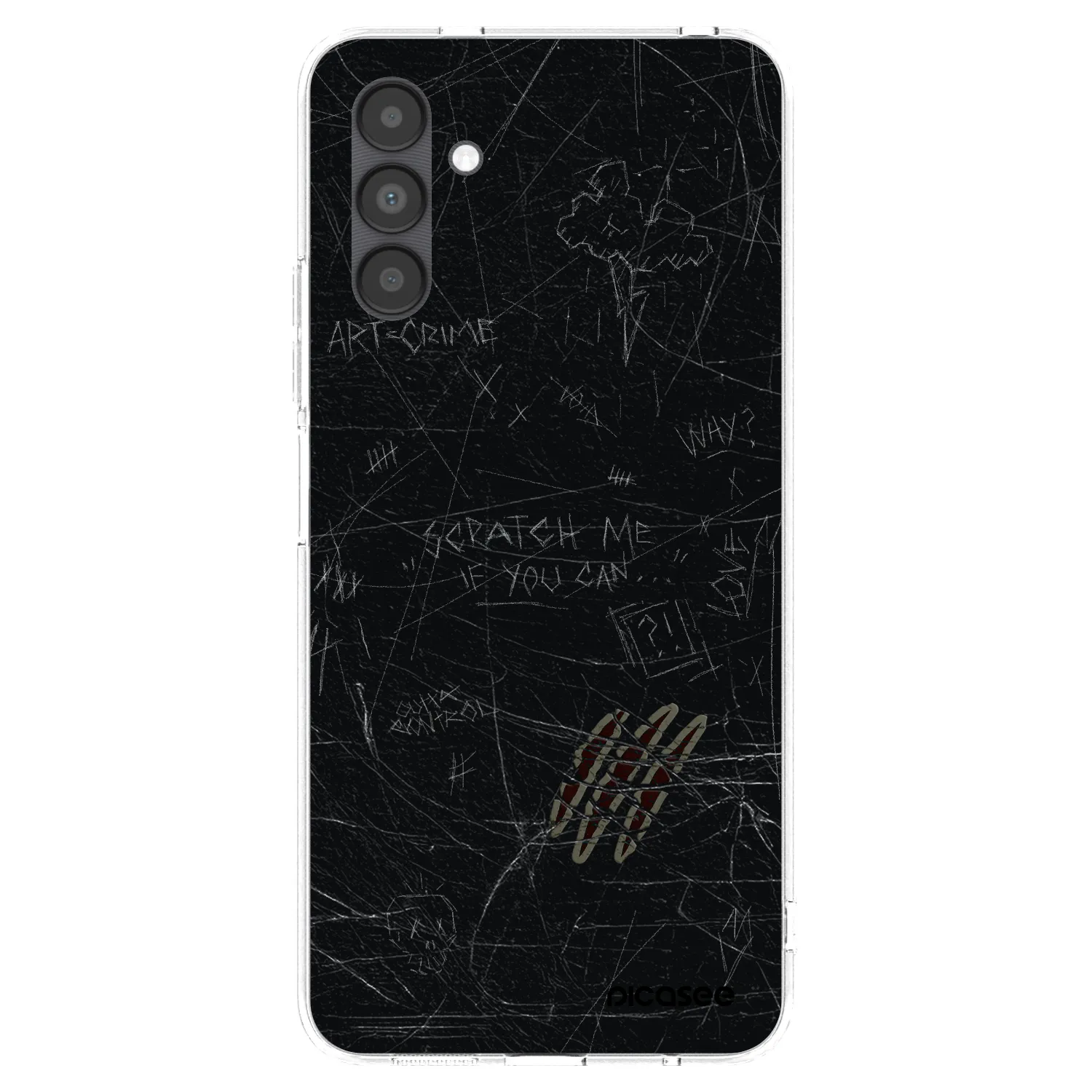 Picasee átlátszó szilikon tok az alábbi mobiltelefonokra Samsung Galaxy A04s A047F - SCRATCH