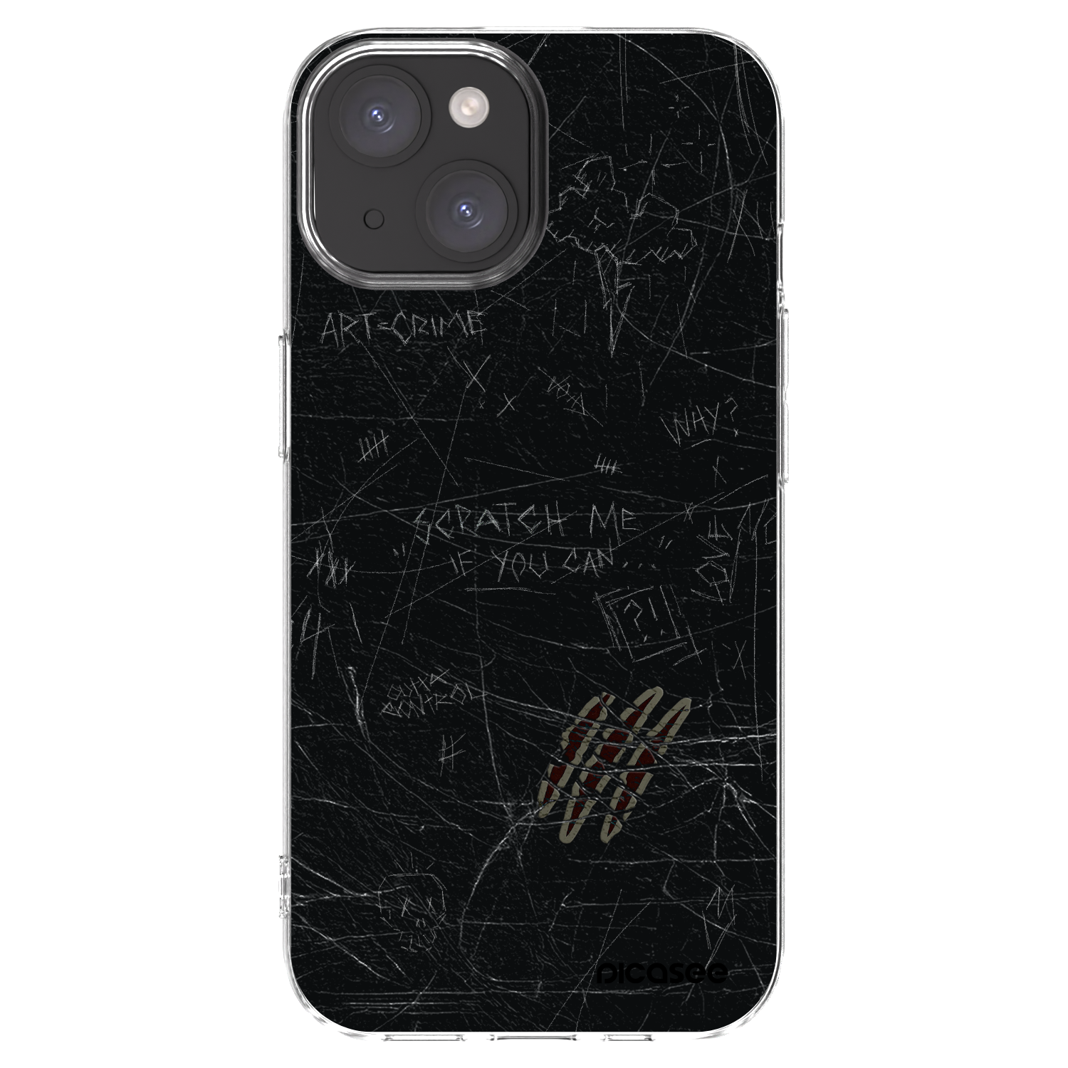 Picasee átlátszó szilikon tok az alábbi mobiltelefonokra Apple iPhone 15 - SCRATCH