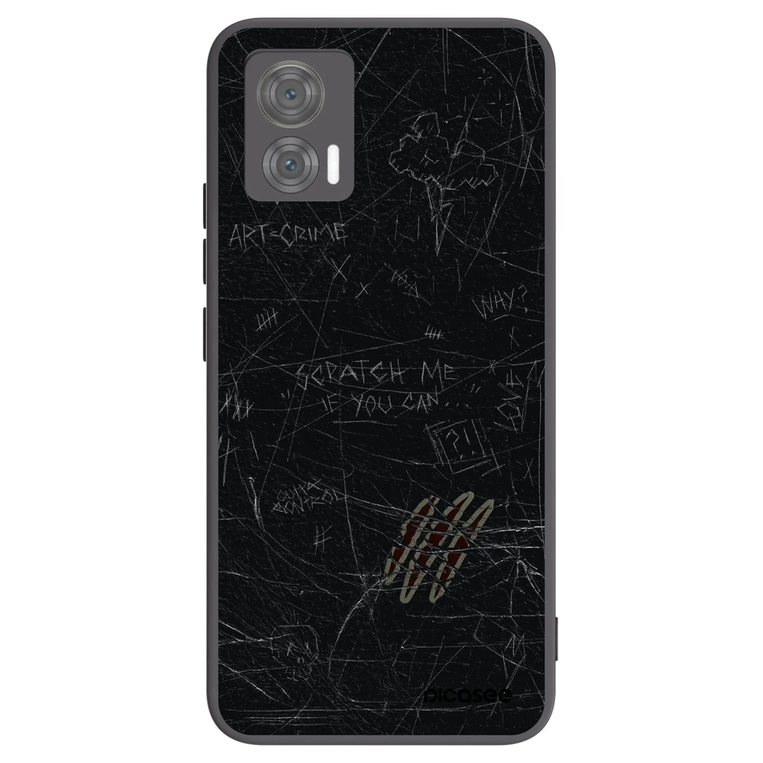 Picasee fekete szilikon tok az alábbi mobiltelefonokra Motorola Edge 30 Neo - SCRATCH