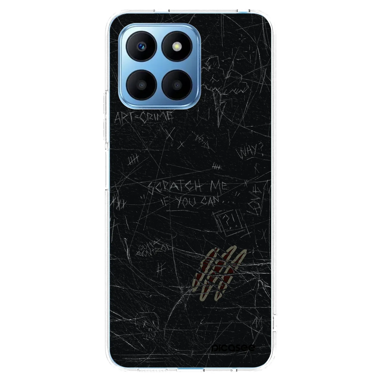Picasee átlátszó szilikon tok az alábbi mobiltelefonokra Honor 70 Lite - SCRATCH