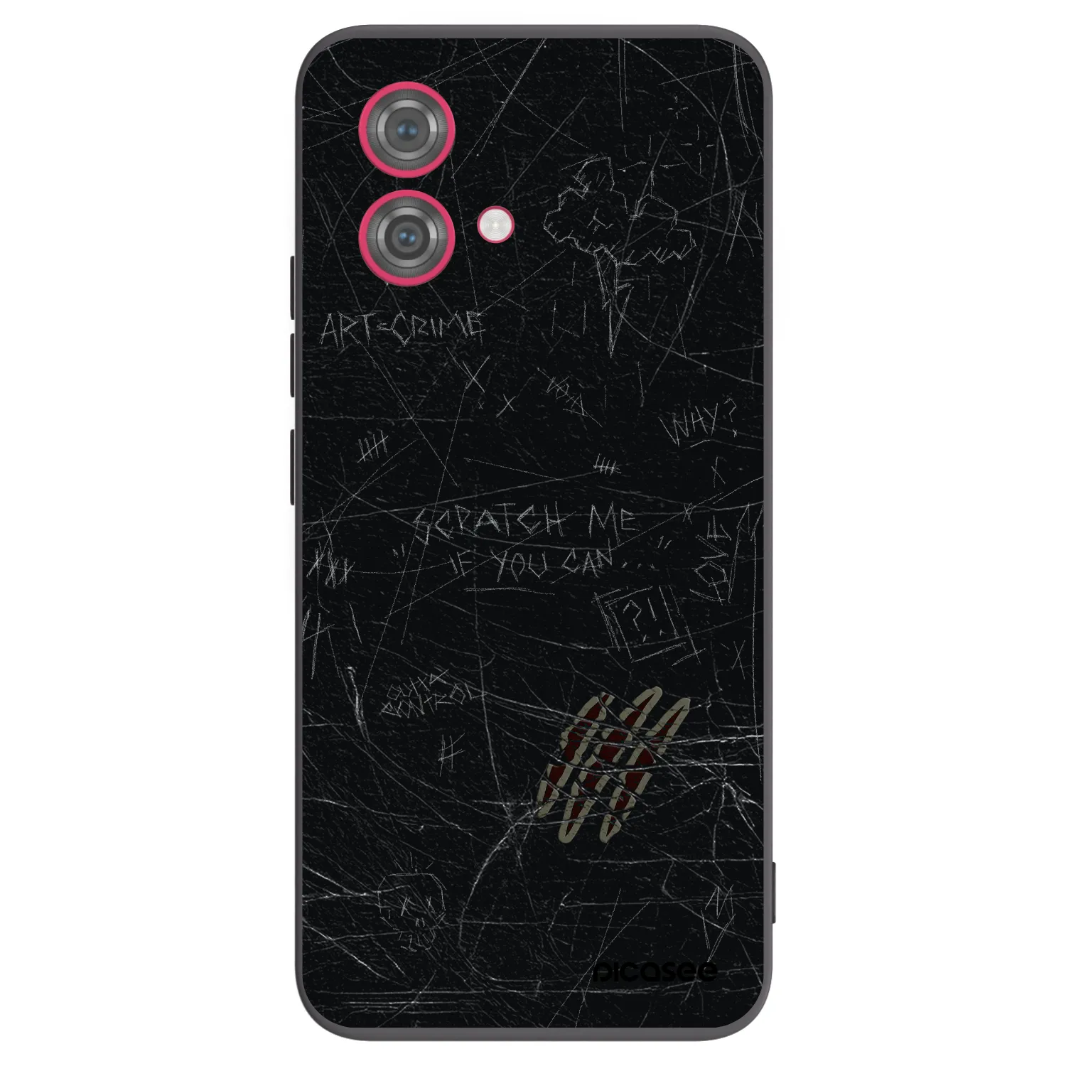 Picasee fekete szilikon tok az alábbi mobiltelefonokra Motorola Moto G84 5G - SCRATCH