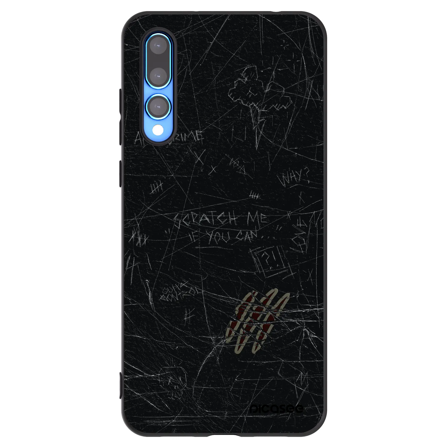 Picasee fekete szilikon tok az alábbi mobiltelefonokra Huawei P20 Pro - SCRATCH