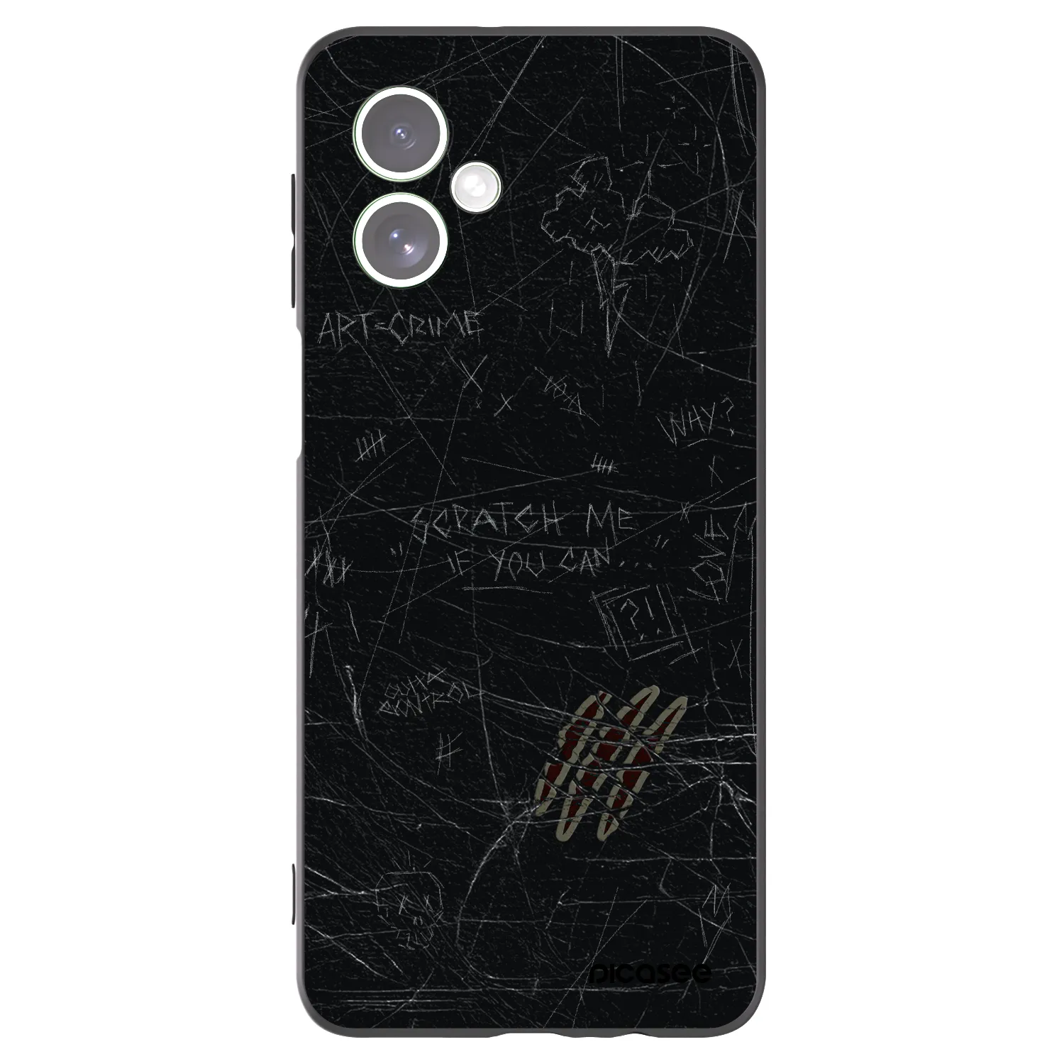 Picasee fekete szilikon tok az alábbi mobiltelefonokra Motorola Moto G54 5G - SCRATCH