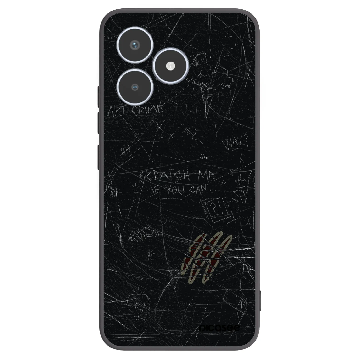 Picasee fekete szilikon tok az alábbi mobiltelefonokra Realme C53 - SCRATCH