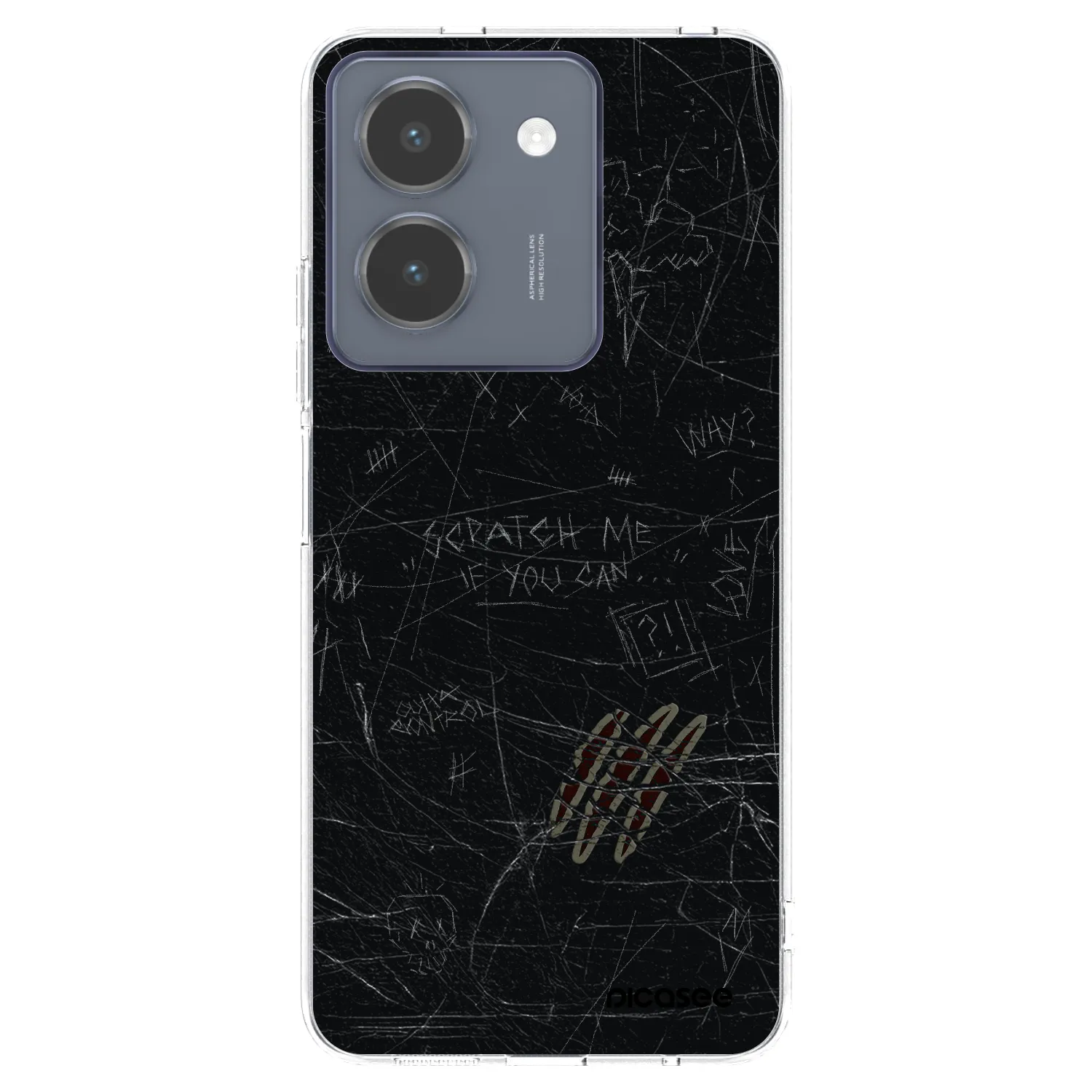 Picasee átlátszó szilikon tok az alábbi mobiltelefonokra Vivo Y36 4G - SCRATCH