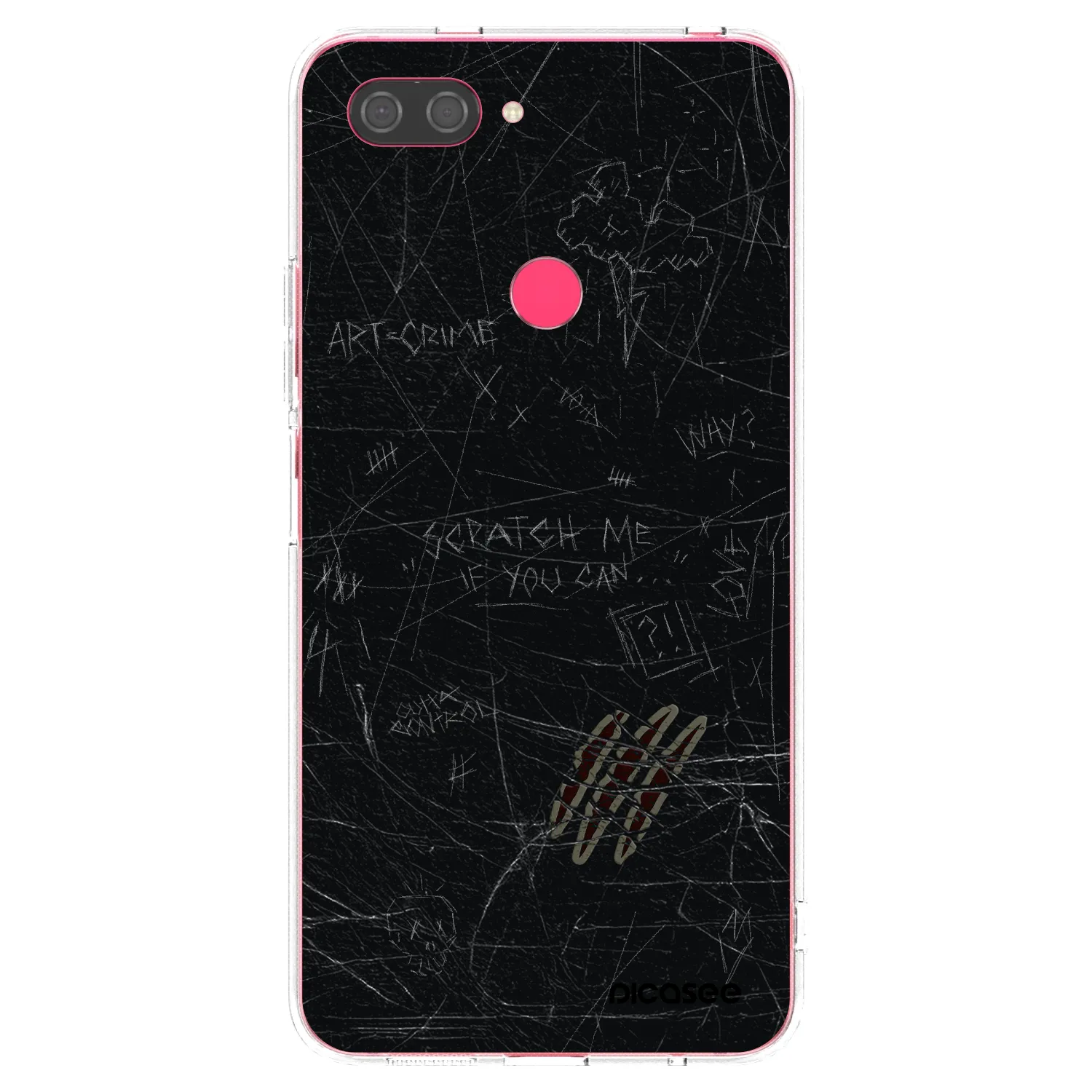 Picasee átlátszó szilikon tok az alábbi mobiltelefonokra Xiaomi Mi 8 Lite - SCRATCH