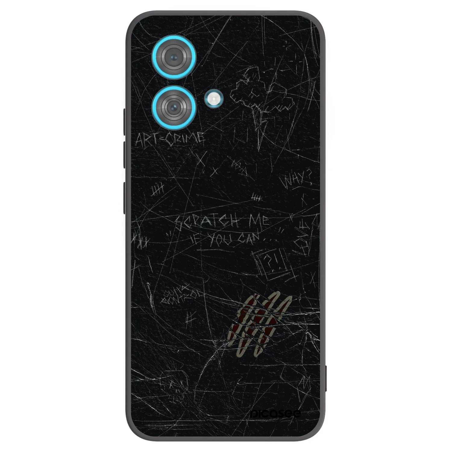 Picasee fekete szilikon tok az alábbi mobiltelefonokra Motorola Edge 40 Neo - SCRATCH