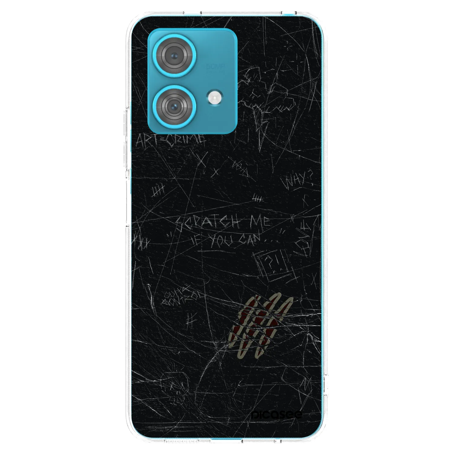 Picasee átlátszó szilikon tok az alábbi mobiltelefonokra Motorola Edge 40 Neo - SCRATCH