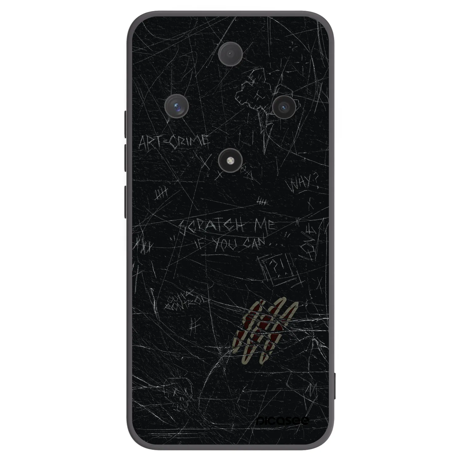 Picasee fekete szilikon tok az alábbi mobiltelefonokra Honor Magic6 Lite 5G - SCRATCH