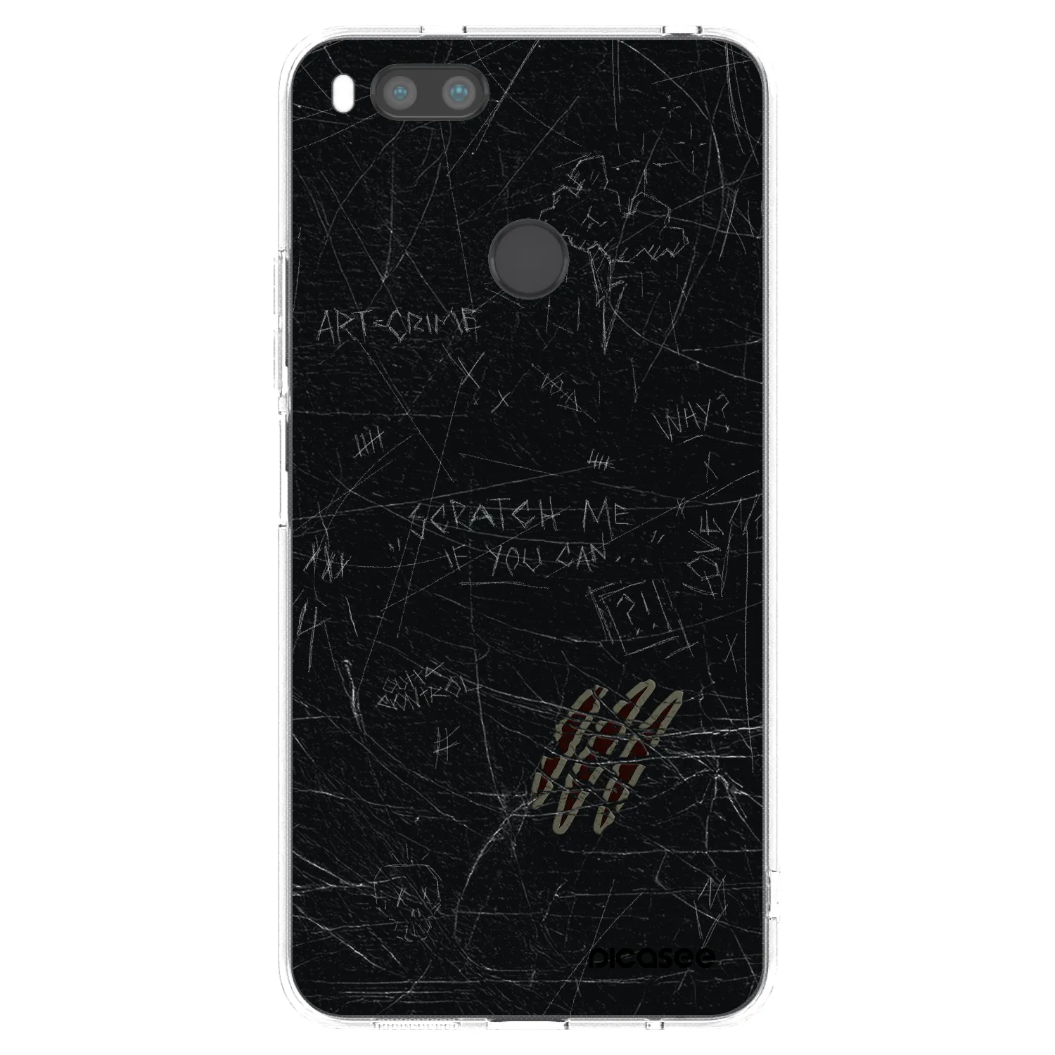 Picasee átlátszó szilikon tok az alábbi mobiltelefonokra Xiaomi Mi A1 Global - SCRATCH