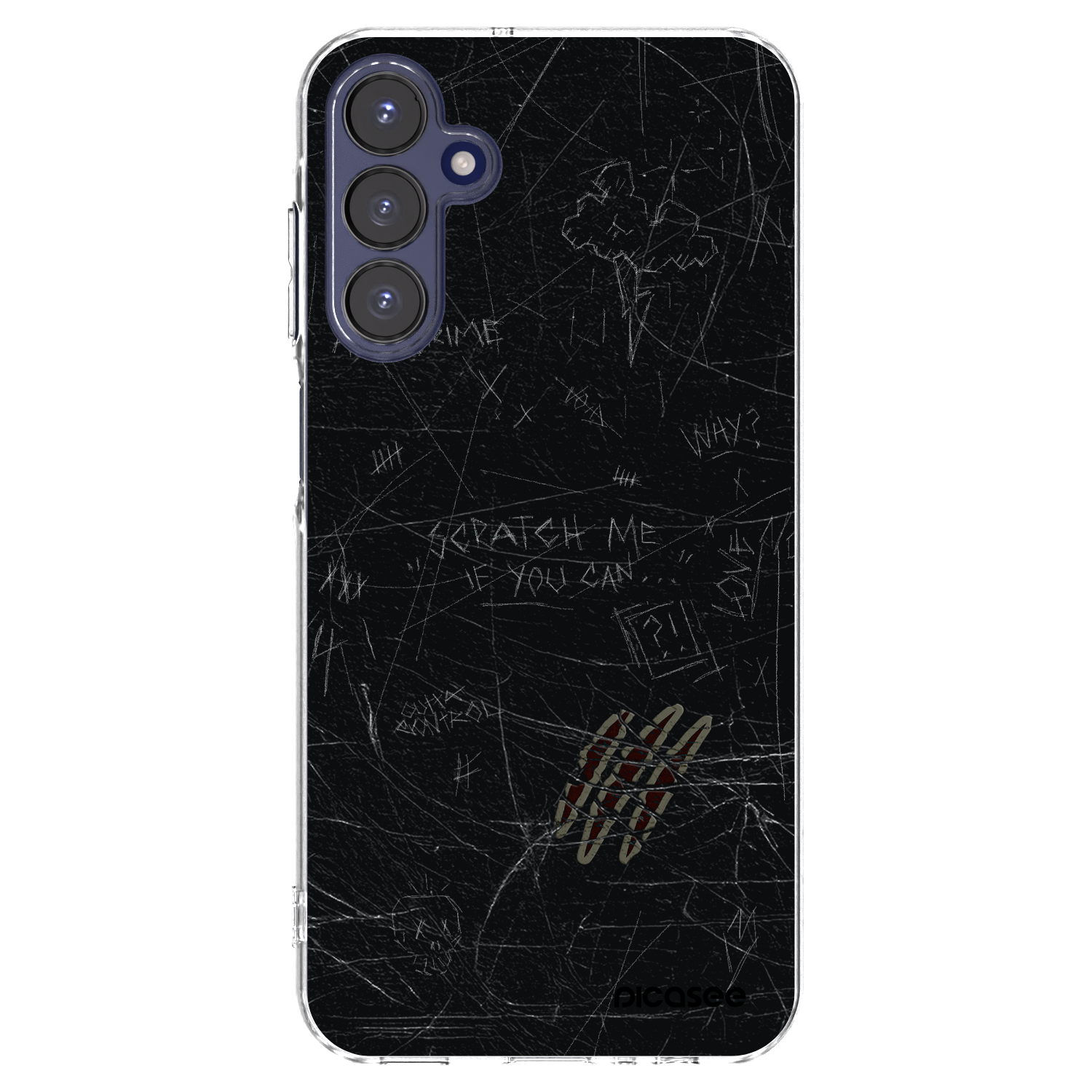 Picasee átlátszó szilikon tok az alábbi mobiltelefonokra Samsung Galaxy A15 A155F 4G - SCRATCH