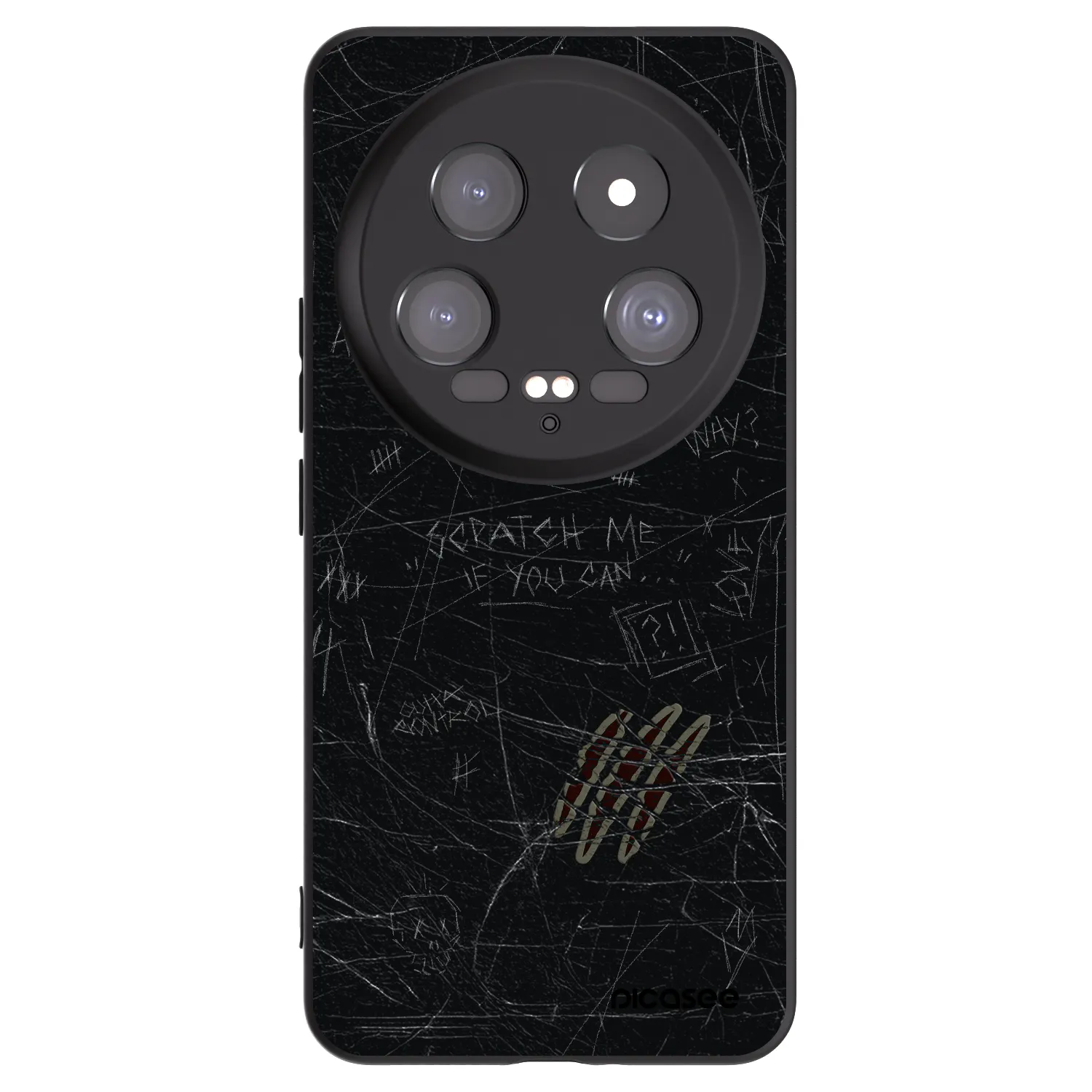 Picasee fekete szilikon tok az alábbi mobiltelefonokra Xiaomi 14 Ultra - SCRATCH