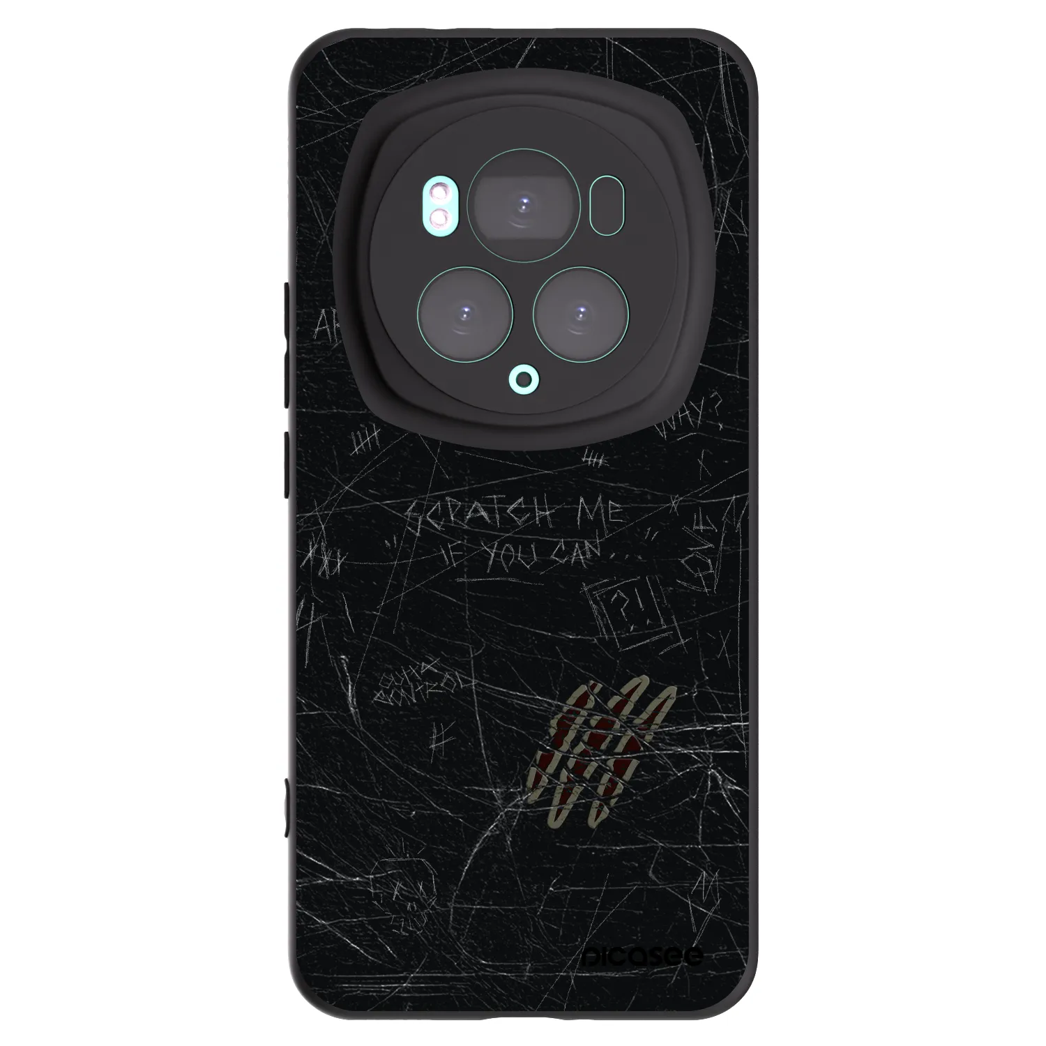 Picasee fekete szilikon tok az alábbi mobiltelefonokra Honor Magic6 Pro - SCRATCH