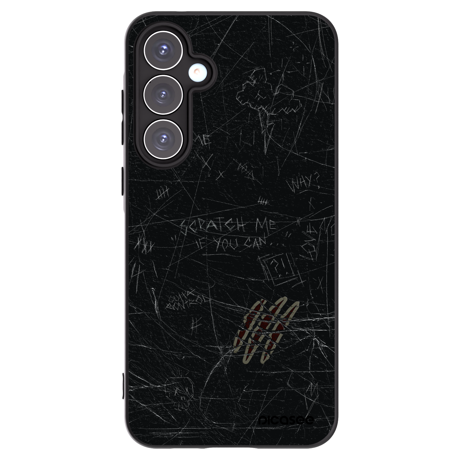 Picasee fekete szilikon tok az alábbi mobiltelefonokra Samsung Galaxy A55 5G A556B - SCRATCH