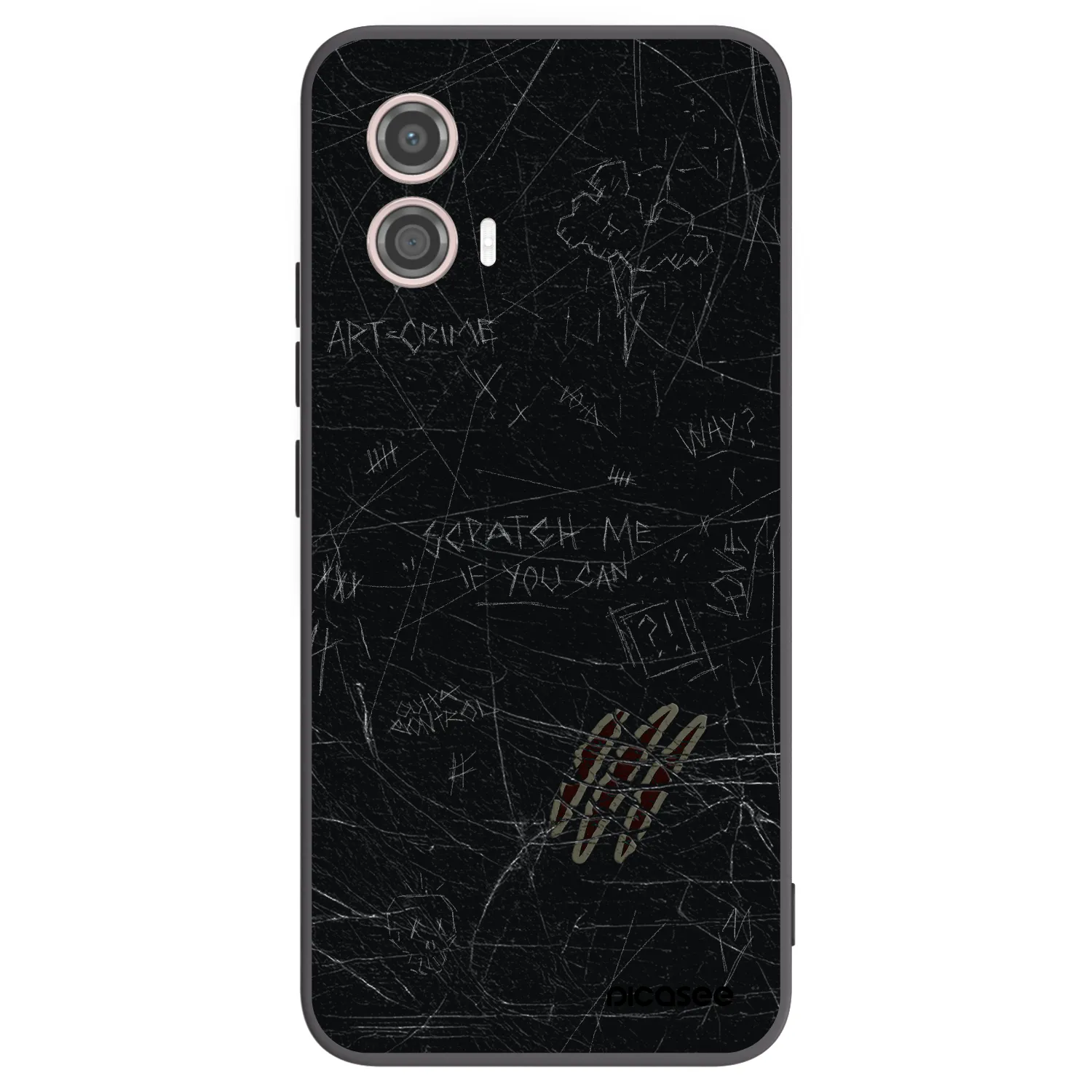 Picasee fekete szilikon tok az alábbi mobiltelefonokra Motorola Moto G53 5G - SCRATCH