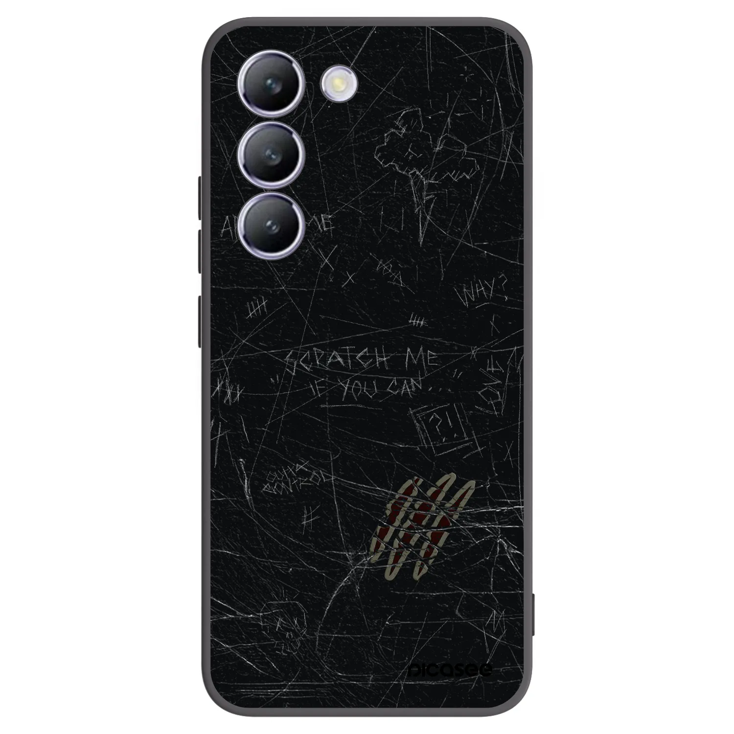Picasee fekete szilikon tok az alábbi mobiltelefonokra Vivo V40 SE 5G - SCRATCH