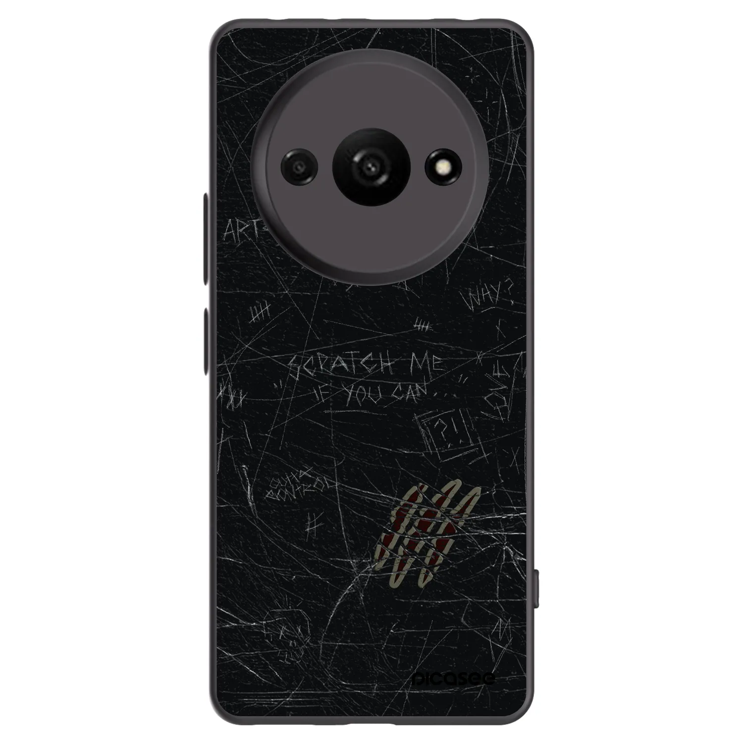Picasee fekete szilikon tok az alábbi mobiltelefonokra Xiaomi Redmi A3 - SCRATCH