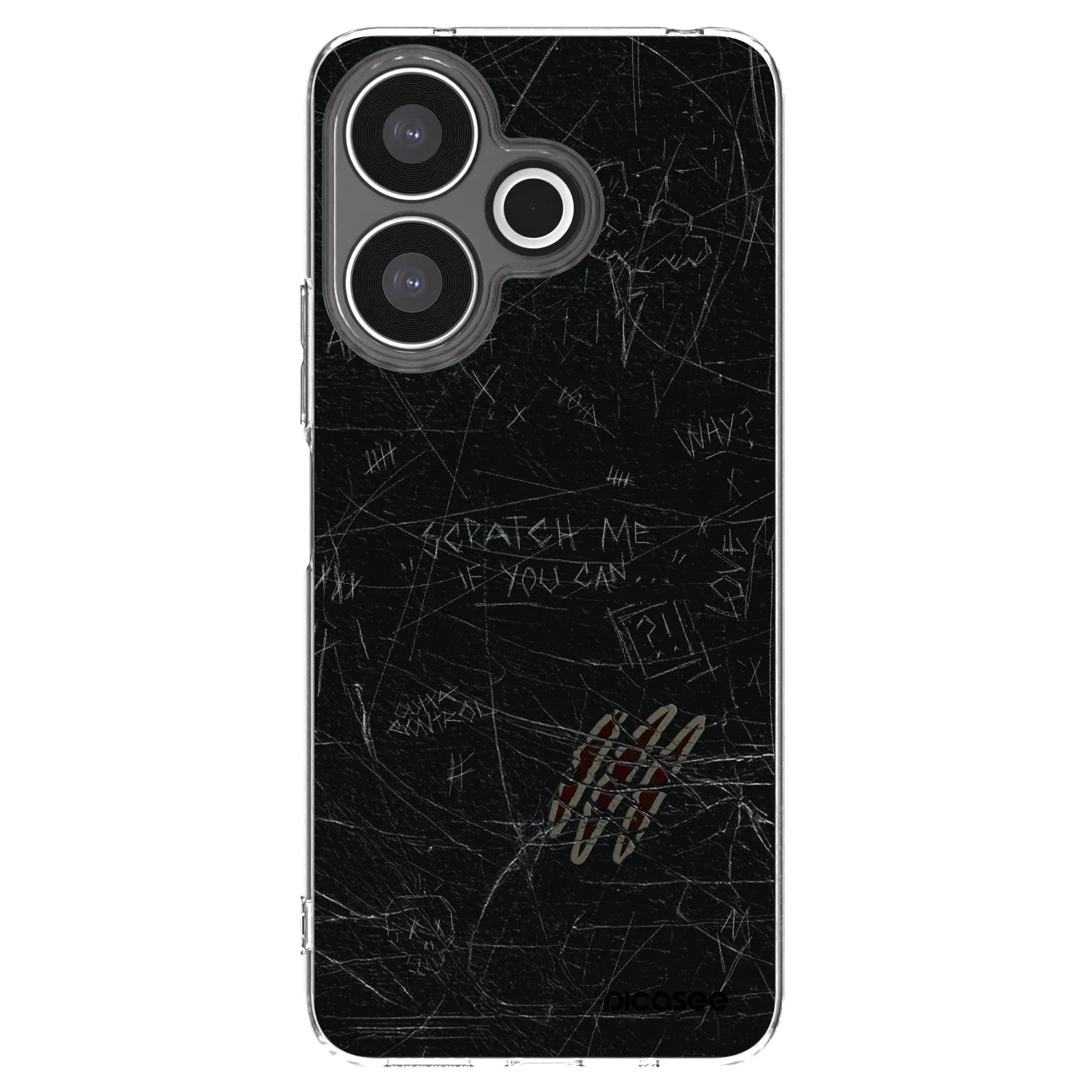 Picasee átlátszó szilikon tok az alábbi mobiltelefonokra Xiaomi Redmi 13 4G - SCRATCH