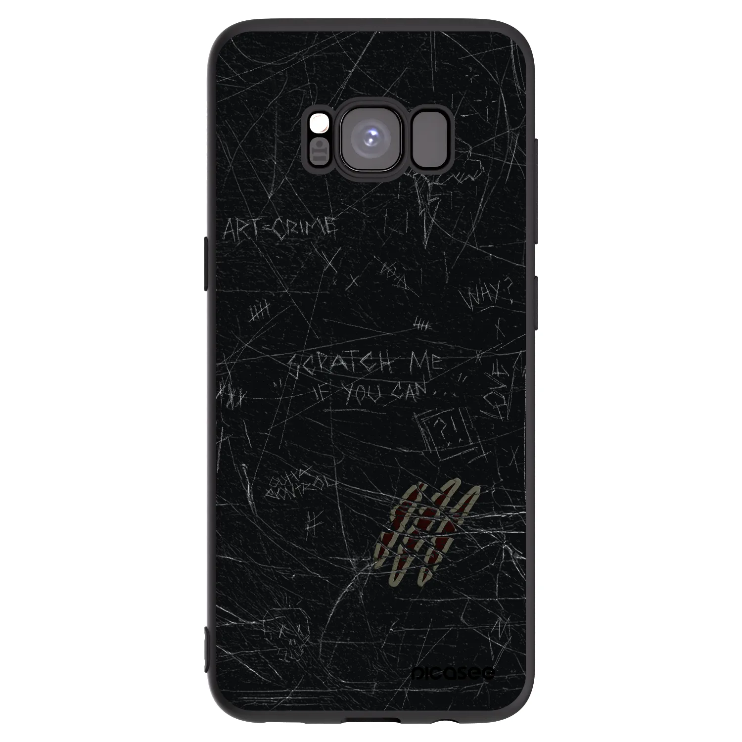 Picasee fekete szilikon tok az alábbi mobiltelefonokra Samsung Galaxy S8 G950F - SCRATCH