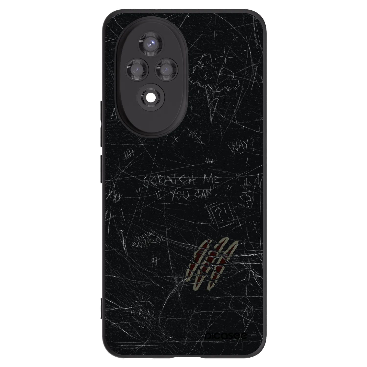 Picasee fekete szilikon tok az alábbi mobiltelefonokra Honor 200 5G - SCRATCH