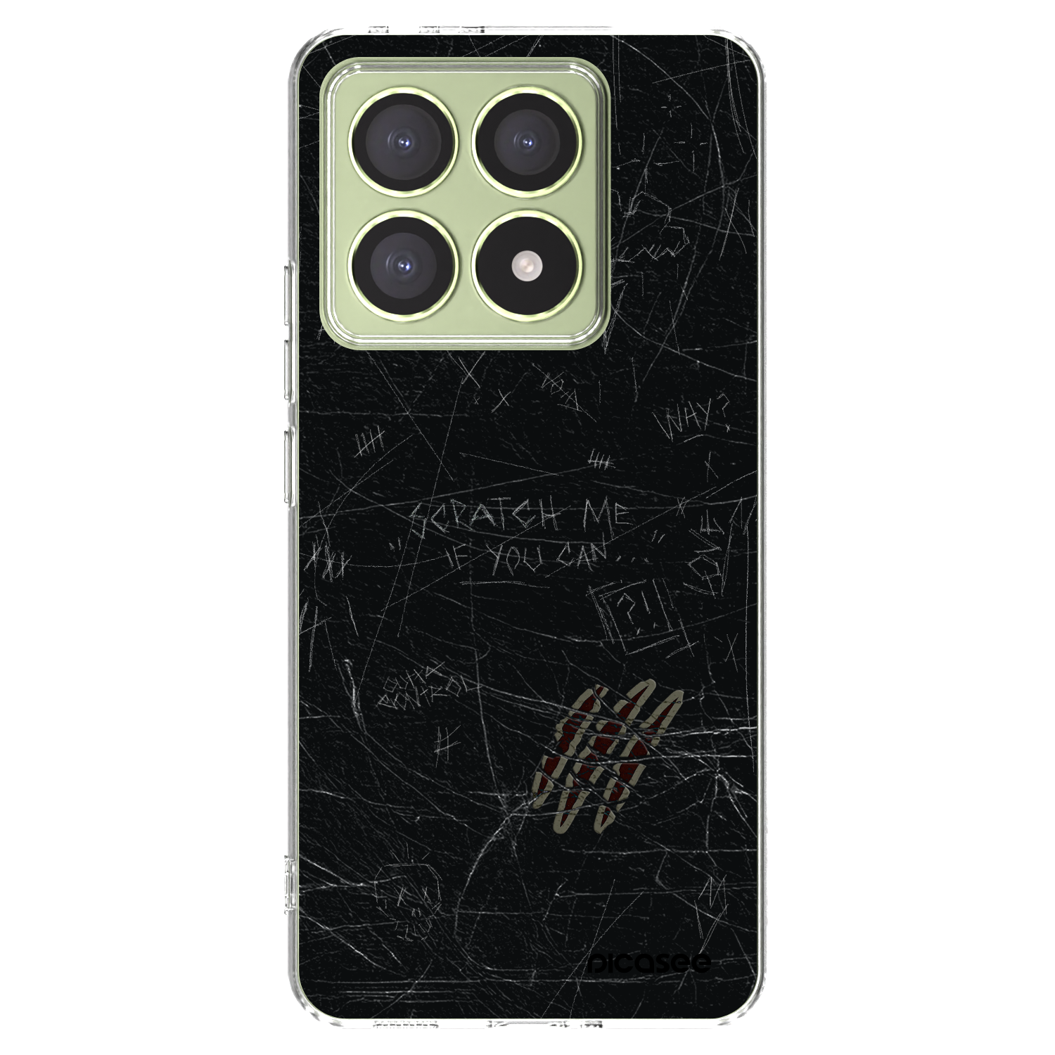 Picasee átlátszó szilikon tok az alábbi mobiltelefonokra Xiaomi 14T - SCRATCH