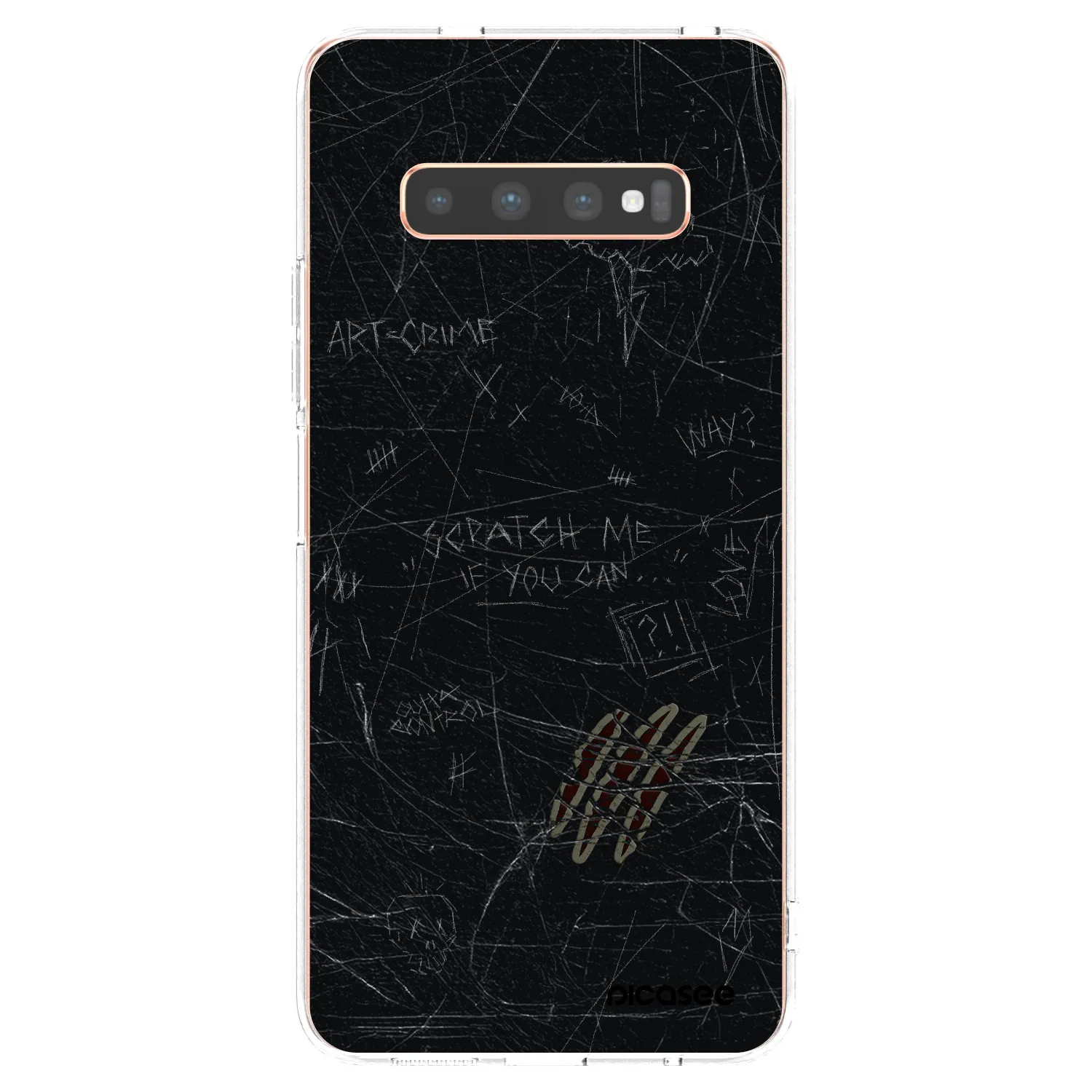 Picasee átlátszó szilikon tok az alábbi mobiltelefonokra Samsung Galaxy S10 Plus G975 - SCRATCH