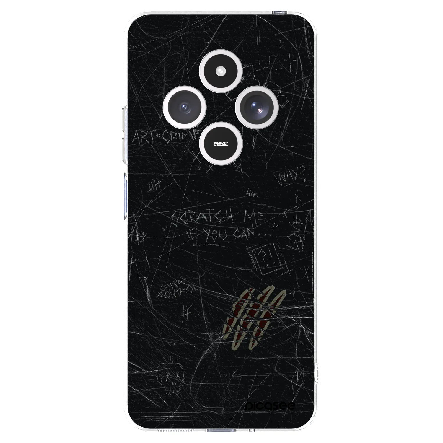 Picasee átlátszó szilikon tok az alábbi mobiltelefonokra Xiaomi Redmi 14C - SCRATCH