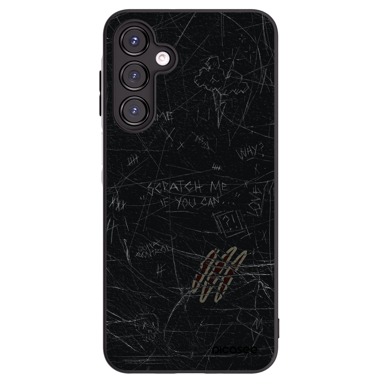 Picasee fekete szilikon tok az alábbi mobiltelefonokra Samsung Galaxy A16 5G - SCRATCH
