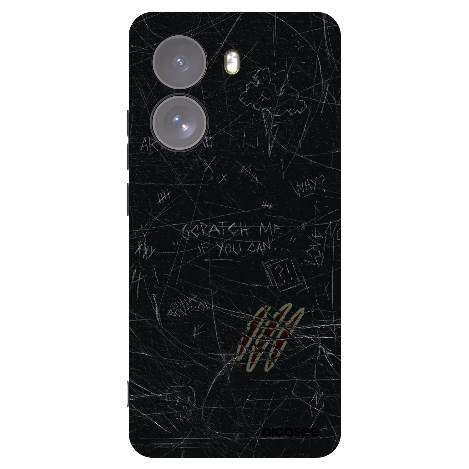 Picasee fekete szilikon tok az alábbi mobiltelefonokra Xiaomi Poco X7 - SCRATCH