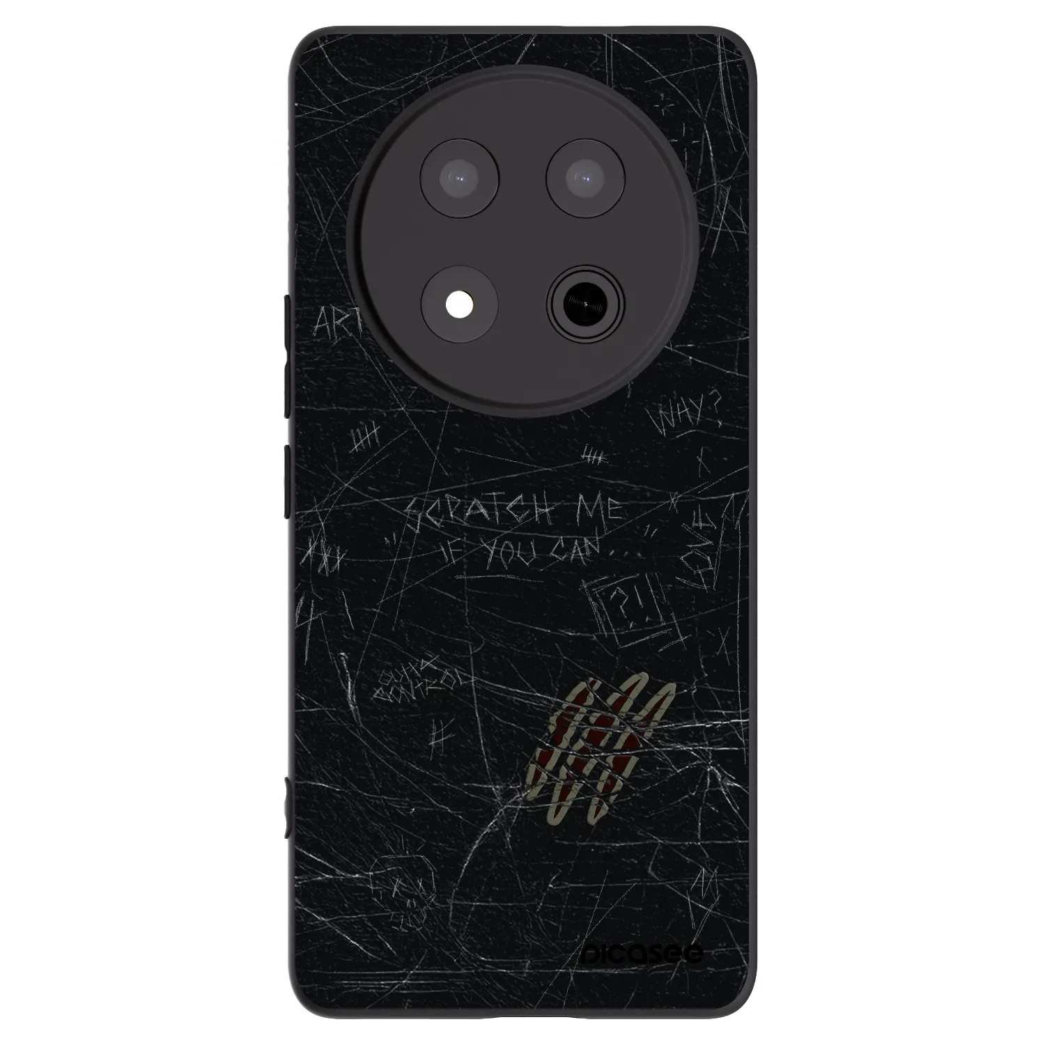 Picasee fekete szilikon tok az alábbi mobiltelefonokra Honor Magic7 Lite 5G - SCRATCH