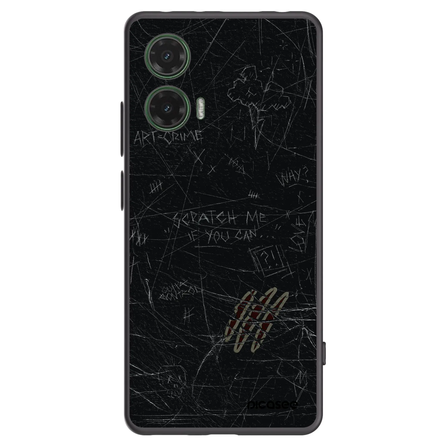 Picasee fekete szilikon tok az alábbi mobiltelefonokra Motorola Moto G35 5G - SCRATCH